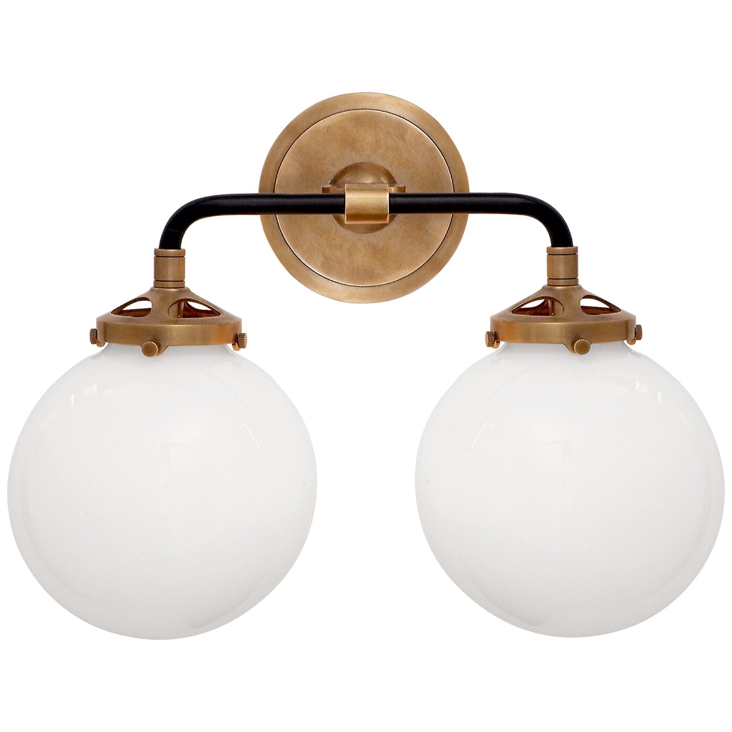 VISUAL COMFORT SIGNATURE, BISTRO DOUBLE LIGHT CURVED SCONCE, BATH VANITY LIGHT