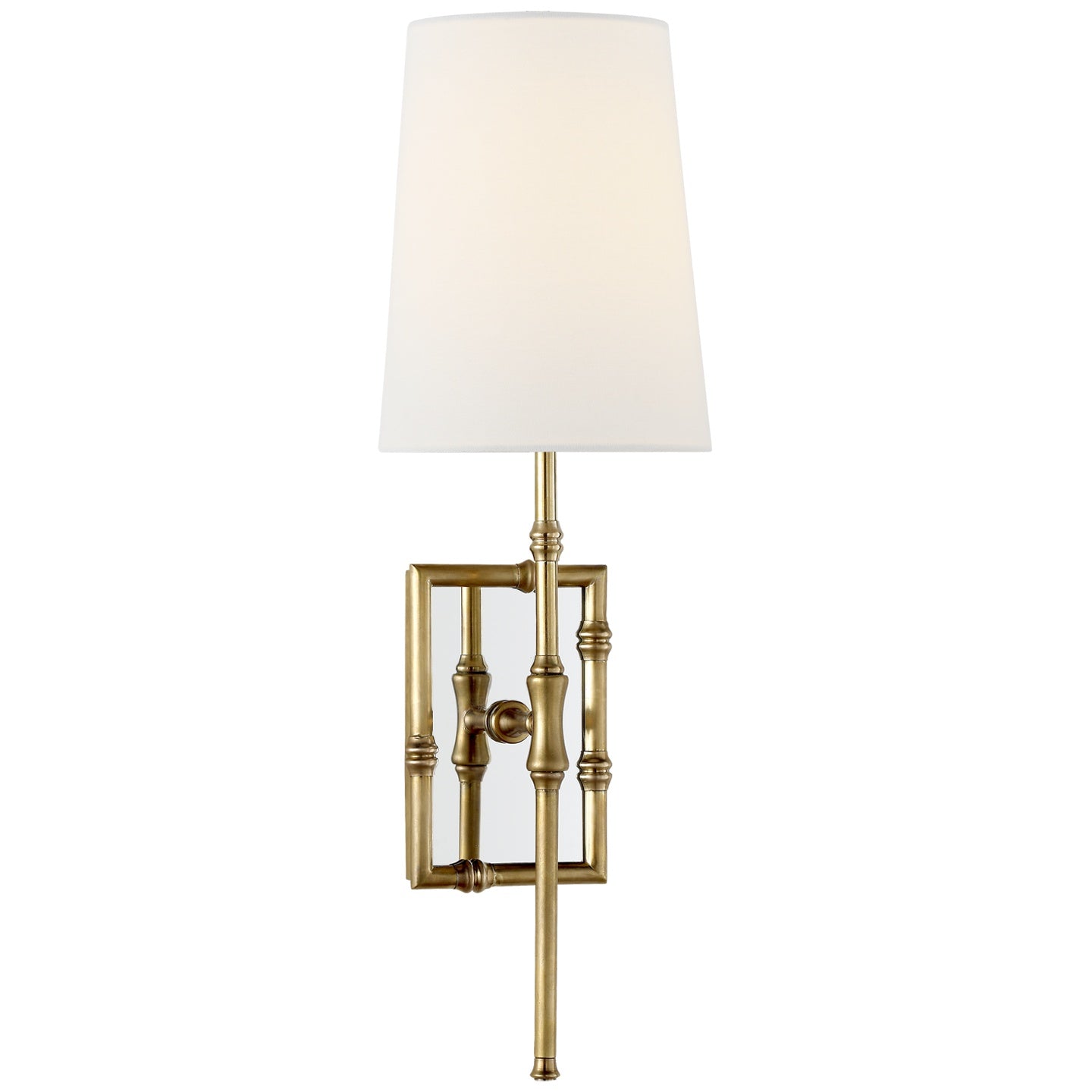 VISUAL COMFORT SIGNATURE, GRENOL SINGLE MODERN BAMBOO SCONCE, WALL SCONCES