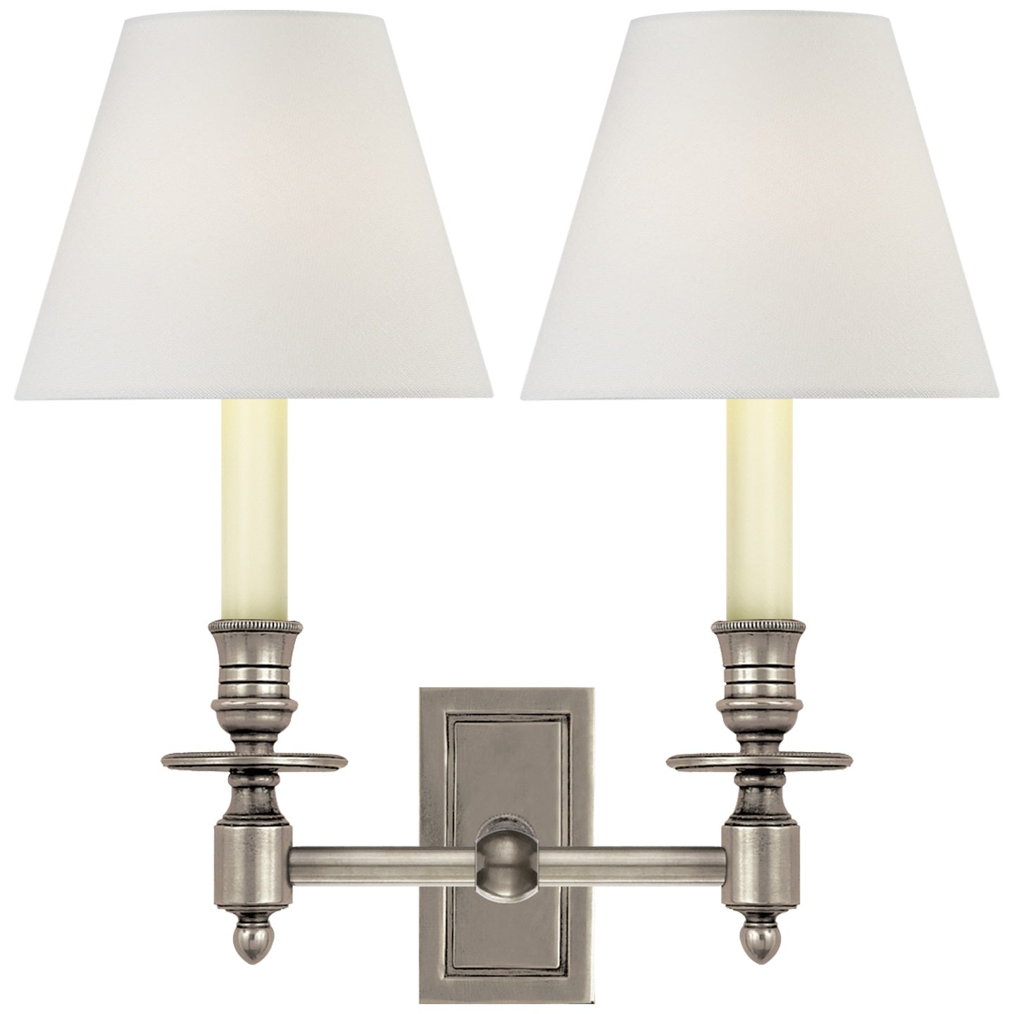 VISUAL COMFORT SIGNATURE, FRENCH DOUBLE LIBRARY SCONCE, WALL SCONCES