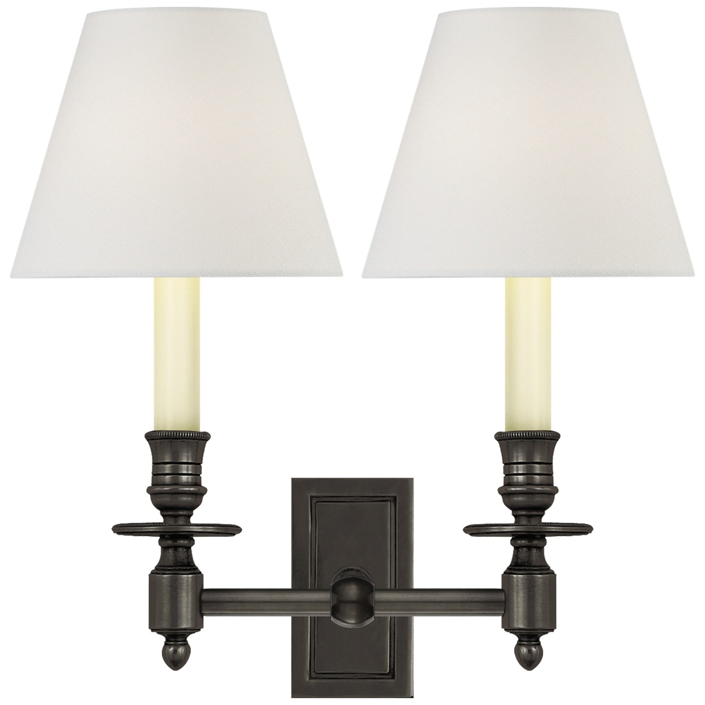 VISUAL COMFORT SIGNATURE, FRENCH DOUBLE LIBRARY SCONCE, WALL SCONCES