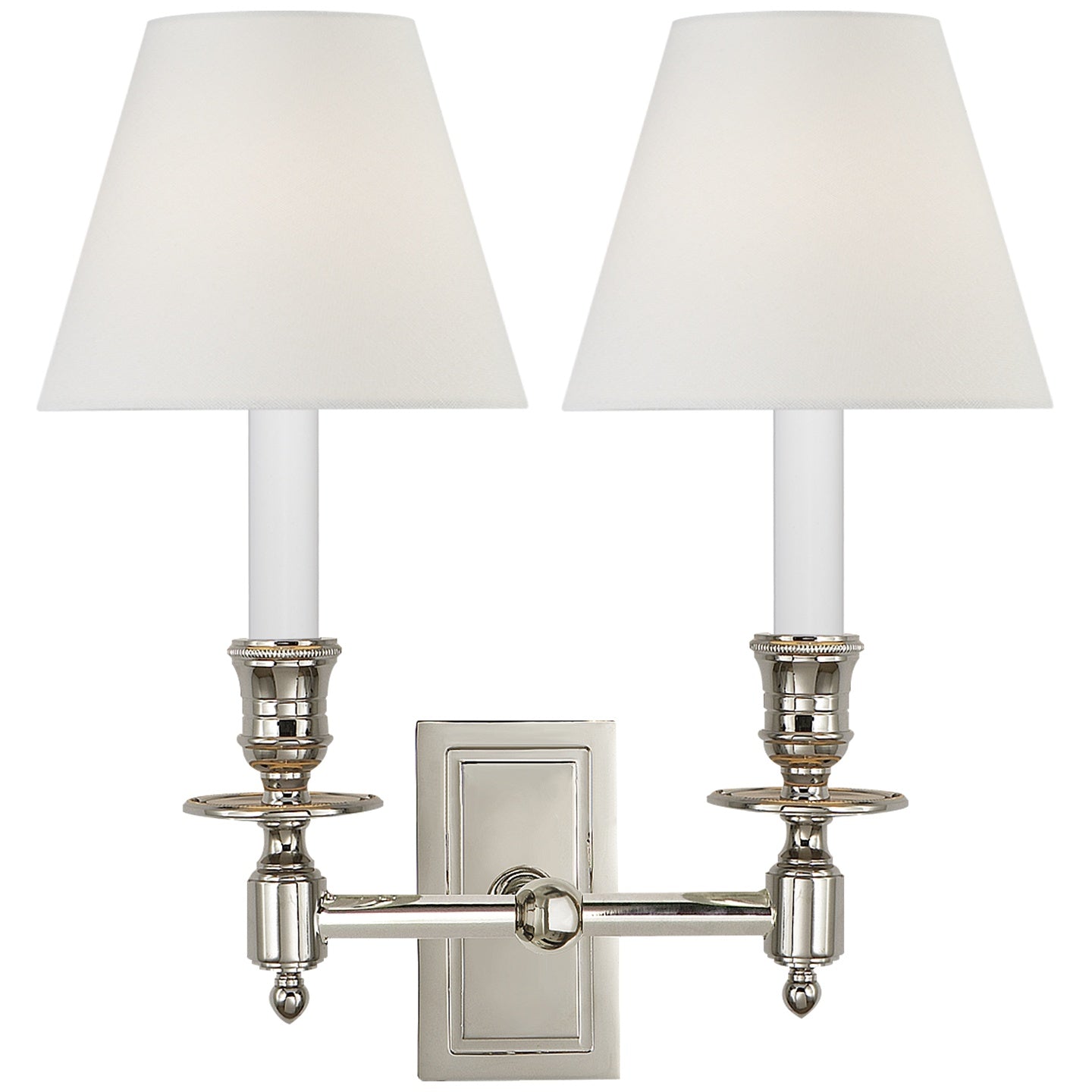 VISUAL COMFORT SIGNATURE, FRENCH DOUBLE LIBRARY SCONCE, WALL SCONCES