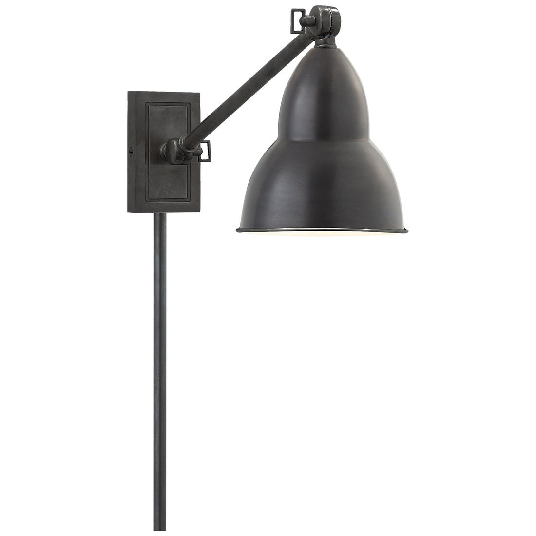 VISUAL COMFORT SIGNATURE, FRENCH LIBRARY SINGLE ARM WALL LAMP, WALL SCONCES