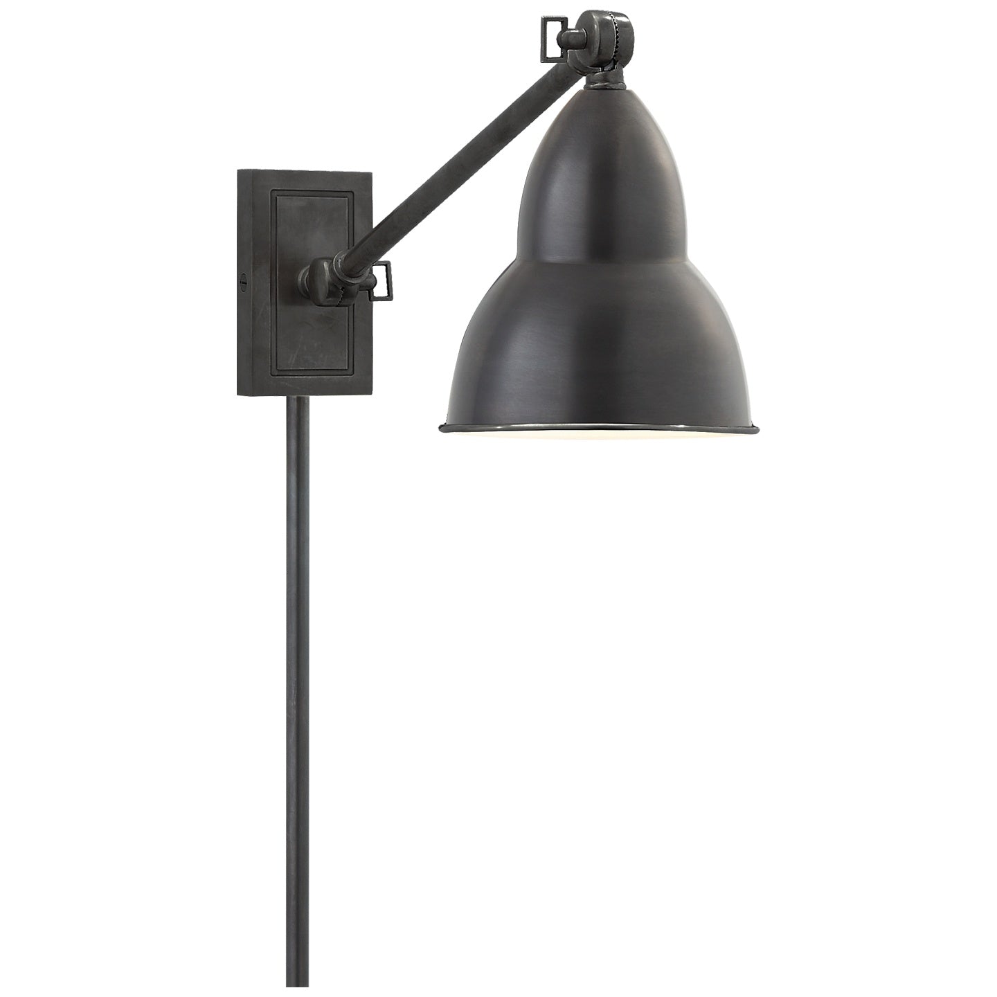 VISUAL COMFORT SIGNATURE, FRENCH LIBRARY SINGLE ARM WALL LAMP, WALL SCONCES