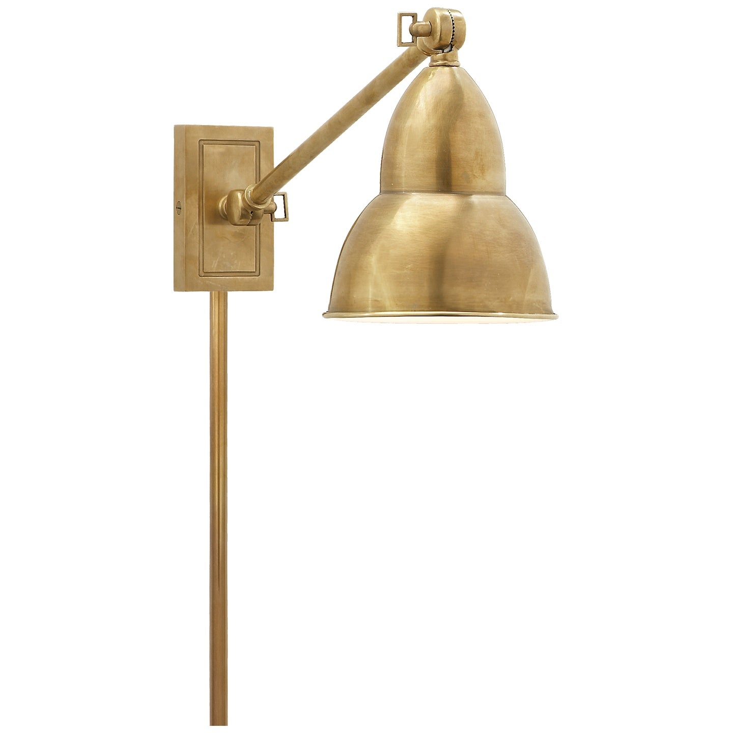 VISUAL COMFORT SIGNATURE, FRENCH LIBRARY SINGLE ARM WALL LAMP, WALL SCONCES