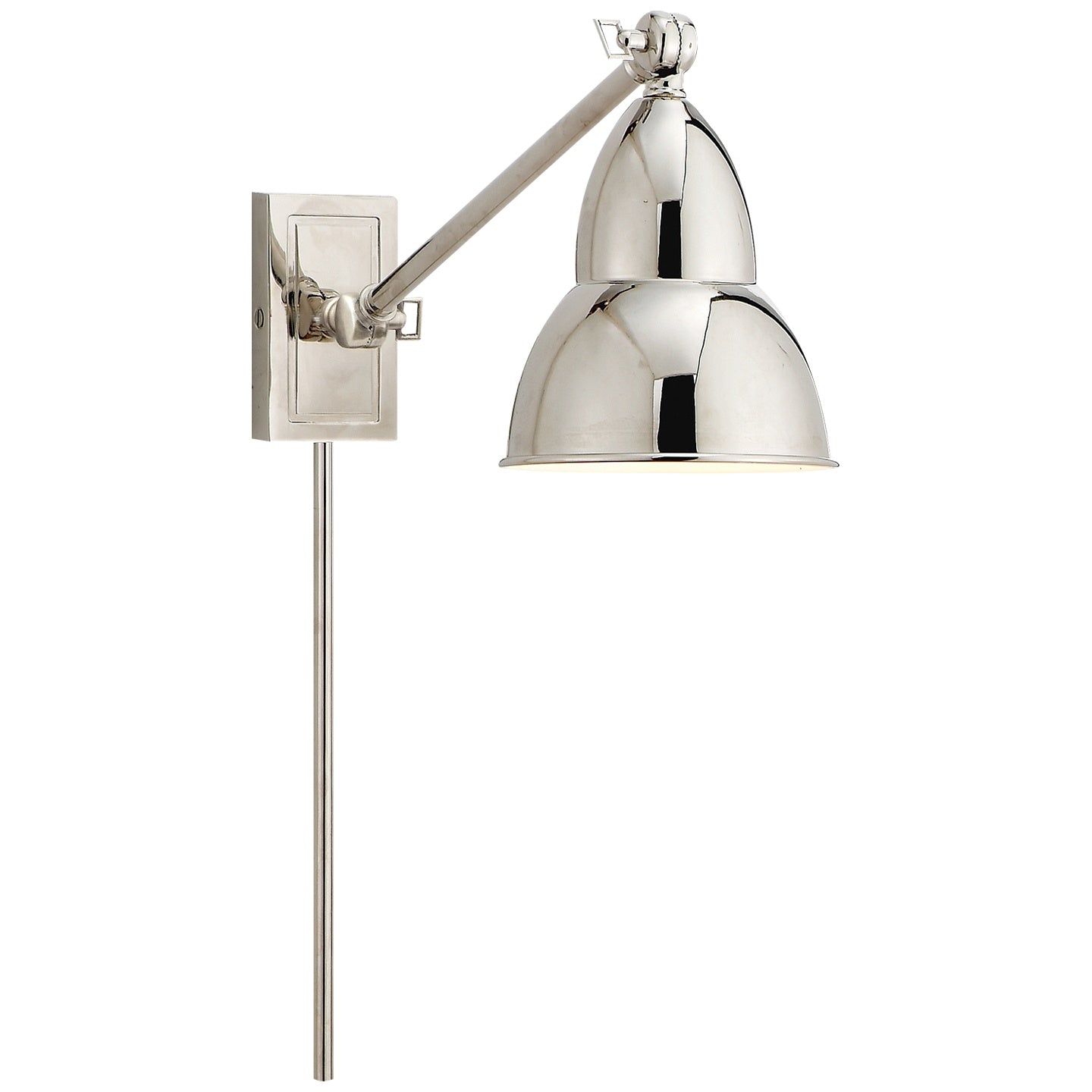 VISUAL COMFORT SIGNATURE, FRENCH LIBRARY SINGLE ARM WALL LAMP, WALL SCONCES