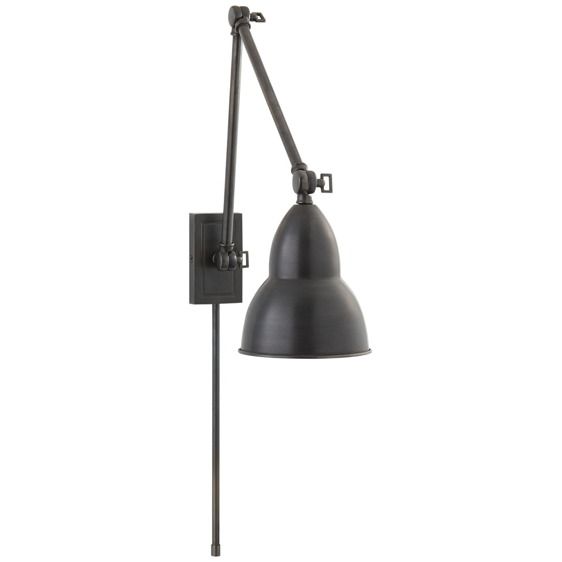 VISUAL COMFORT SIGNATURE, FRENCH LIBRARY DOUBLE ARM WALL LAMP, WALL SCONCES