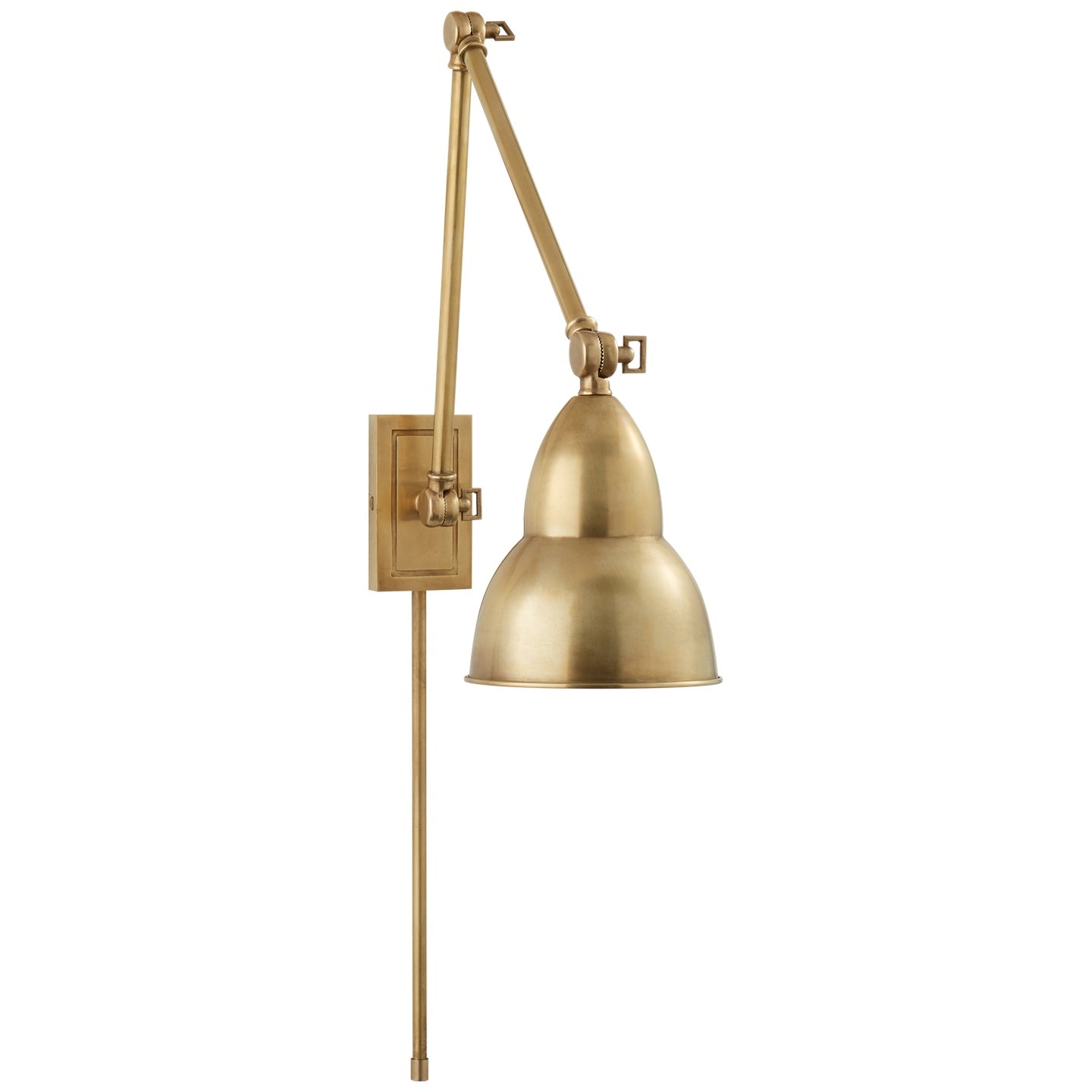 VISUAL COMFORT SIGNATURE, FRENCH LIBRARY DOUBLE ARM WALL LAMP, WALL SCONCES