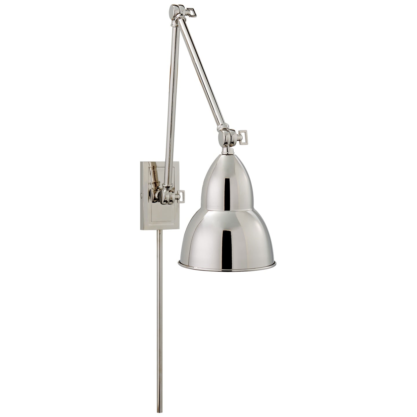 VISUAL COMFORT SIGNATURE, FRENCH LIBRARY DOUBLE ARM WALL LAMP, WALL SCONCES