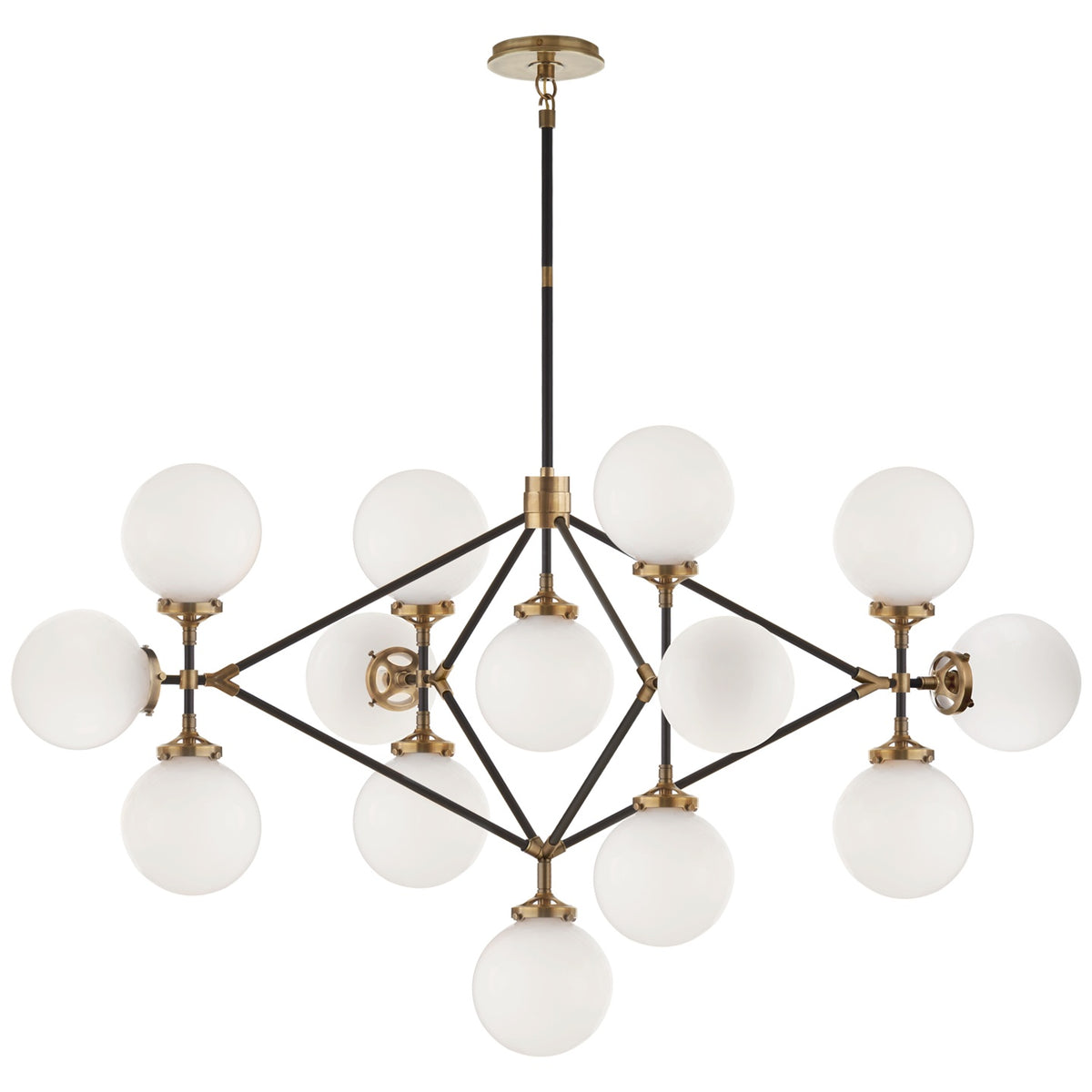 VISUAL COMFORT SIGNATURE, BISTRO FOUR ARM CHANDELIER, CHANDELIER LIGHT