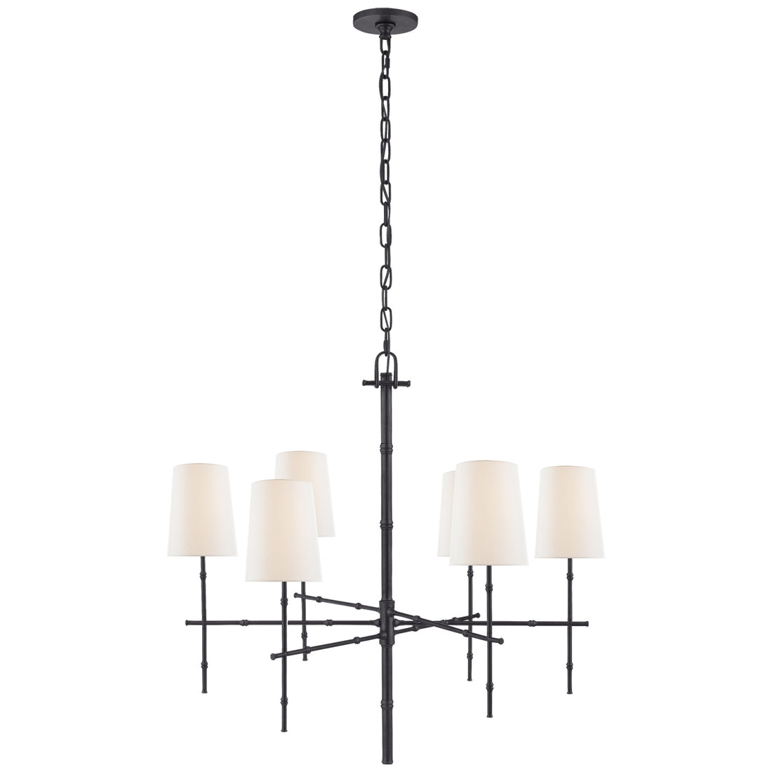 VISUAL COMFORT SIGNATURE, GRENOL MODERN BAMBOO CHANDELIER, CHANDELIER LIGHT