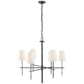 VISUAL COMFORT SIGNATURE, GRENOL MODERN BAMBOO CHANDELIER, CHANDELIER LIGHT