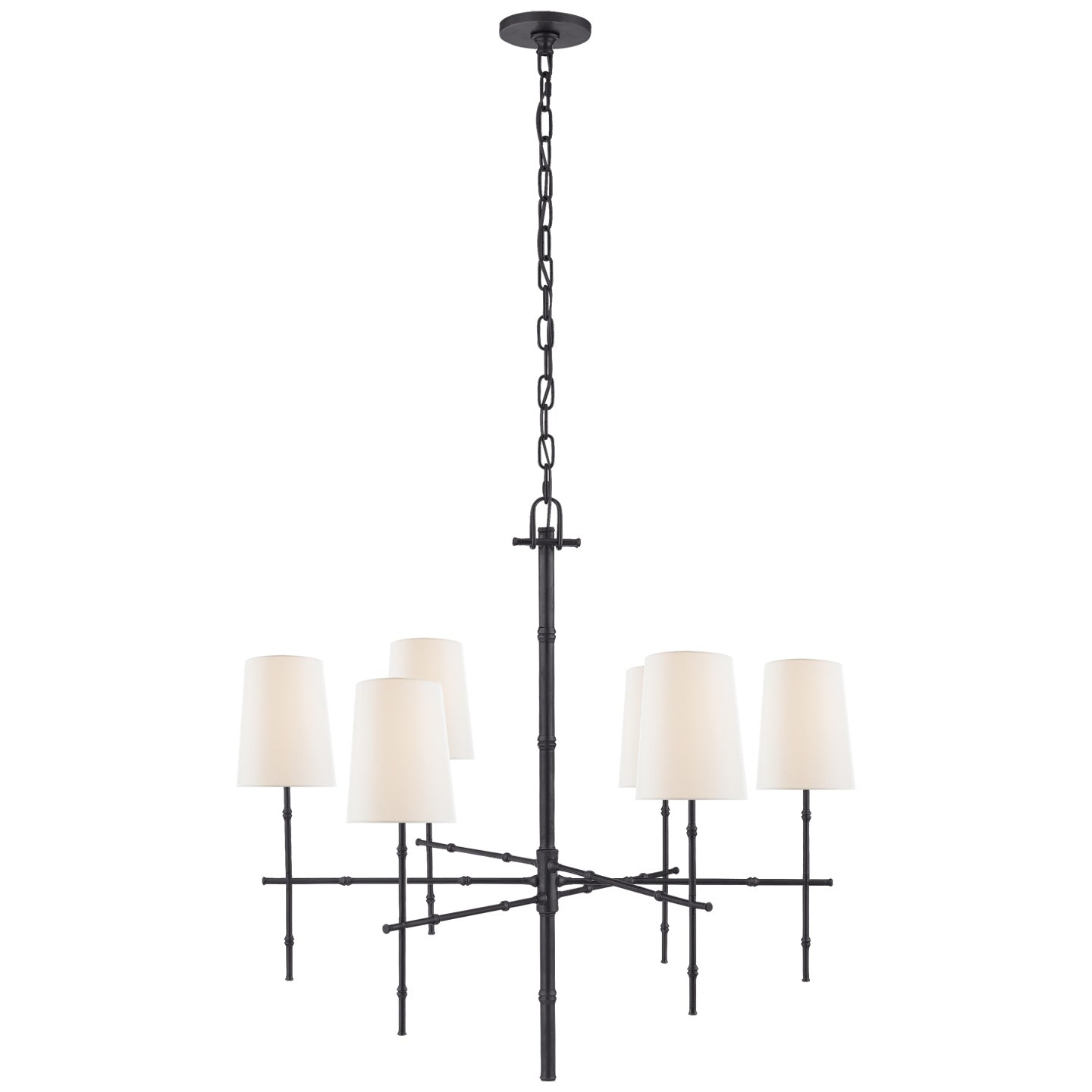 VISUAL COMFORT SIGNATURE, GRENOL MODERN BAMBOO CHANDELIER, CHANDELIER LIGHT