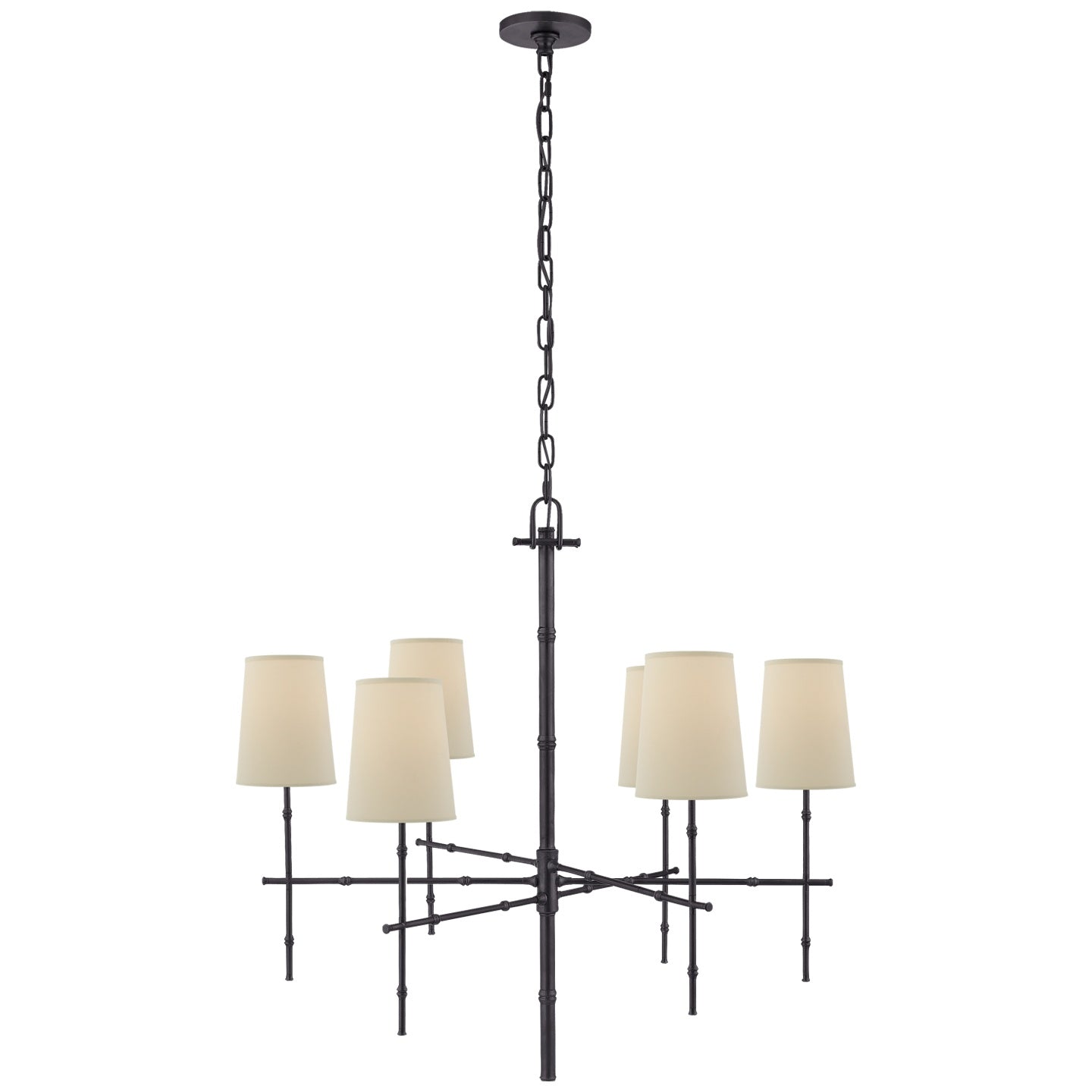 VISUAL COMFORT SIGNATURE, GRENOL MODERN BAMBOO CHANDELIER, CHANDELIER LIGHT