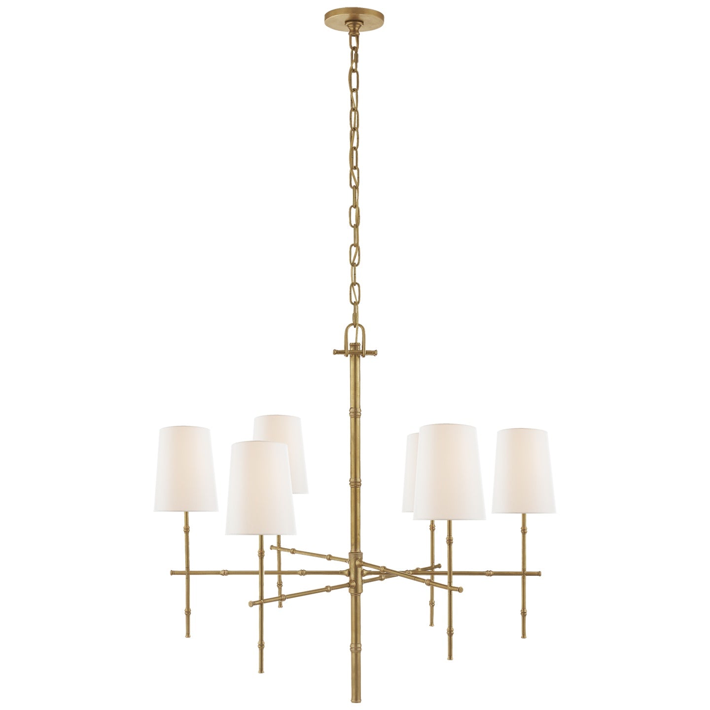 VISUAL COMFORT SIGNATURE, GRENOL MODERN BAMBOO CHANDELIER, CHANDELIER LIGHT
