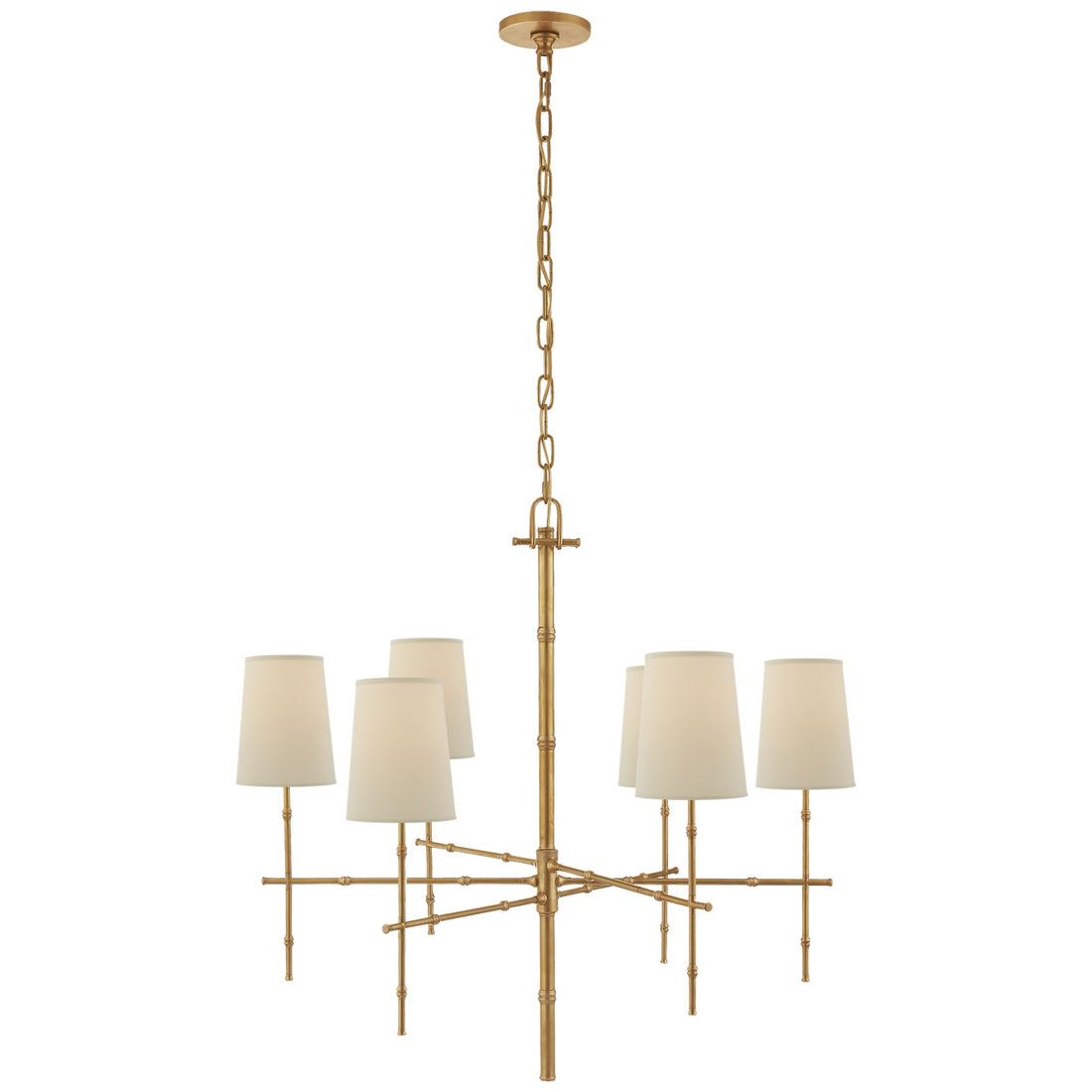 VISUAL COMFORT SIGNATURE, GRENOL MODERN BAMBOO CHANDELIER, CHANDELIER LIGHT