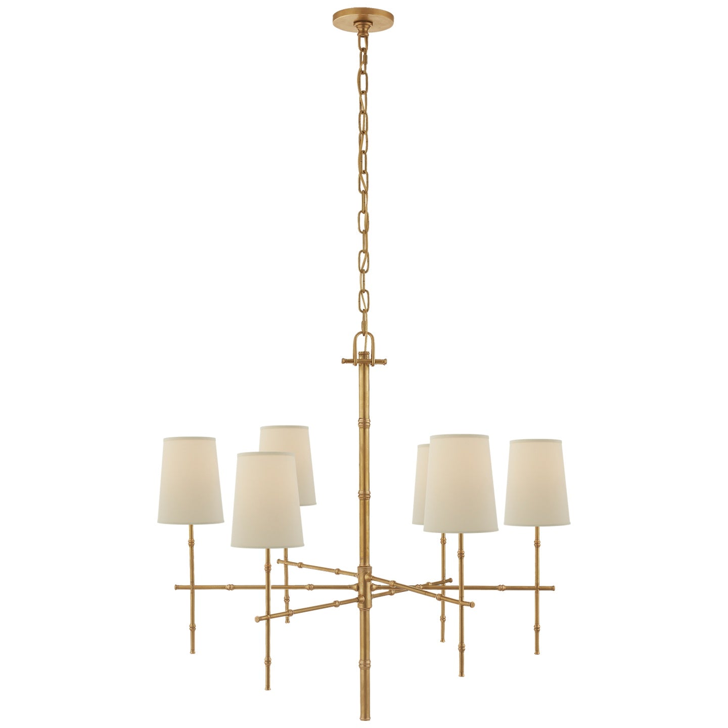 VISUAL COMFORT SIGNATURE, GRENOL MODERN BAMBOO CHANDELIER, CHANDELIER LIGHT