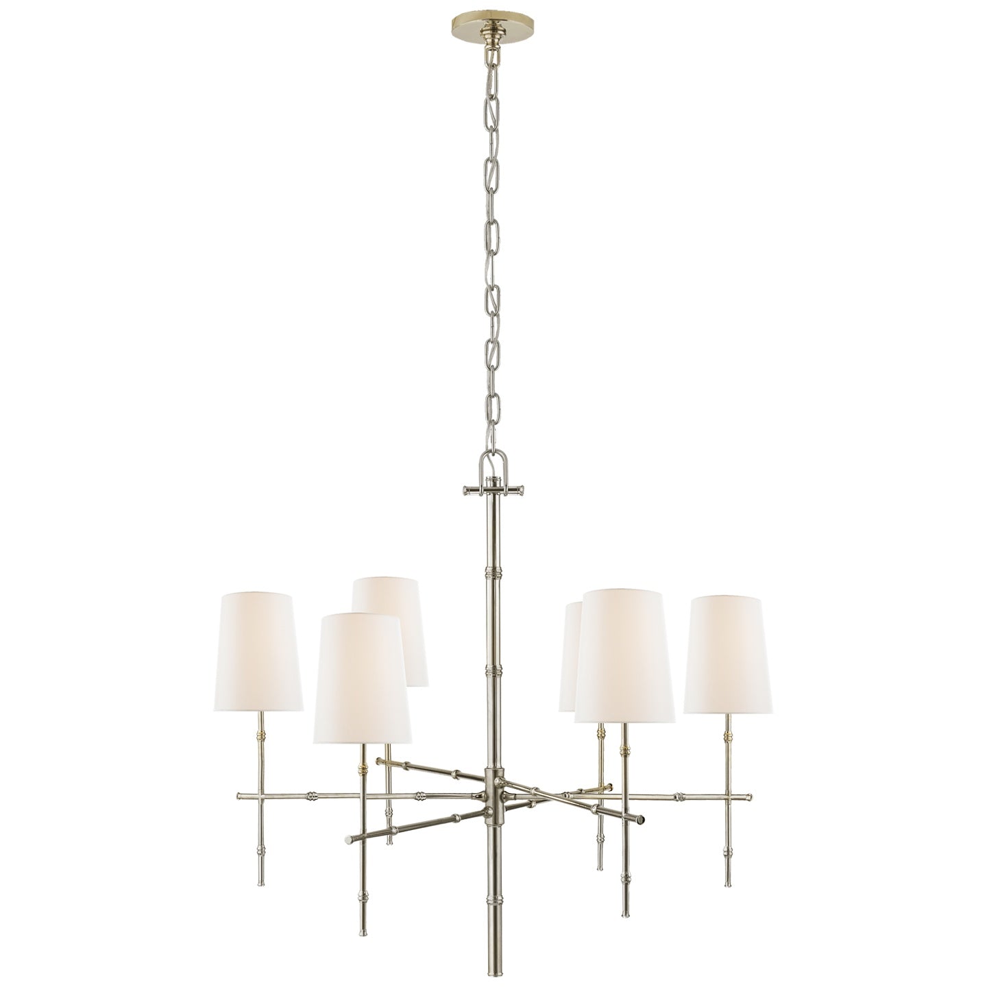 VISUAL COMFORT SIGNATURE, GRENOL MODERN BAMBOO CHANDELIER, CHANDELIER LIGHT