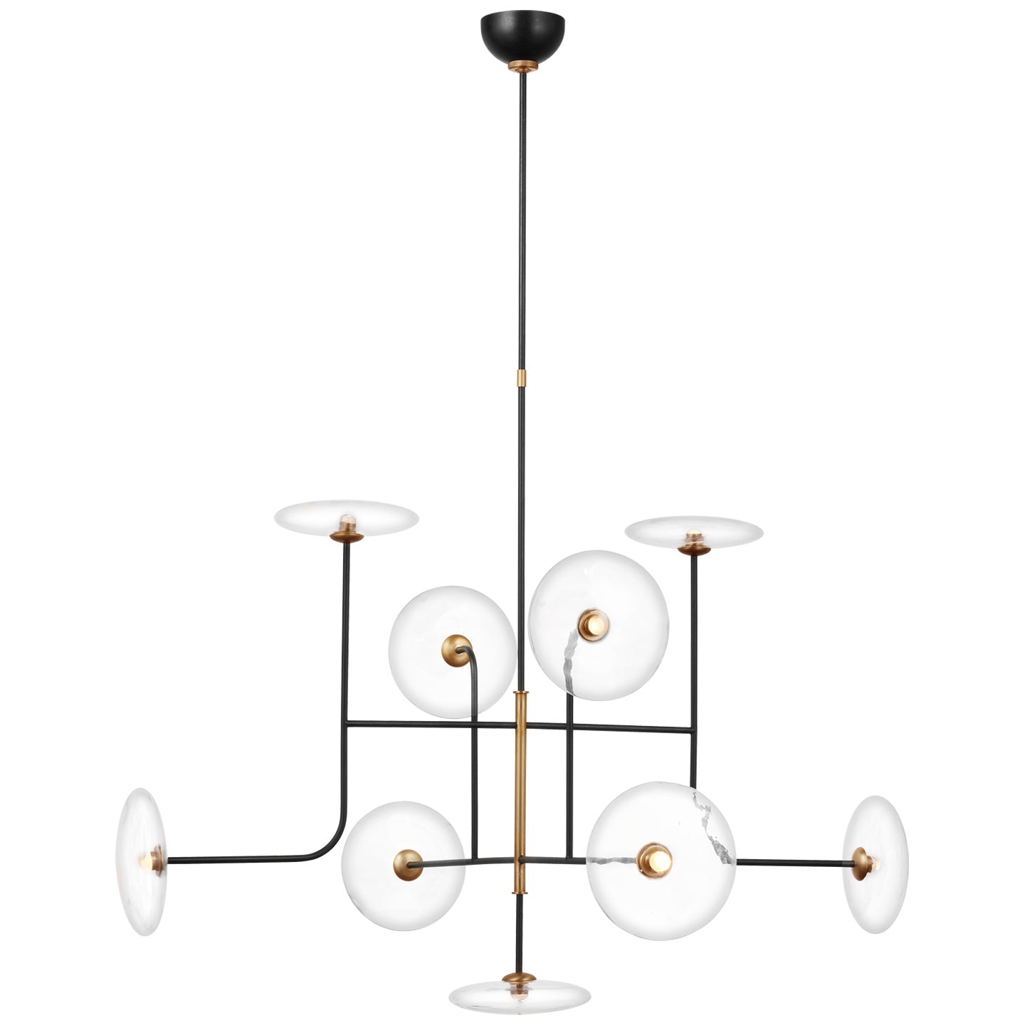 VISUAL COMFORT SIGNATURE, CALVINO ARCHED CHANDELIER, CHANDELIER LIGHT