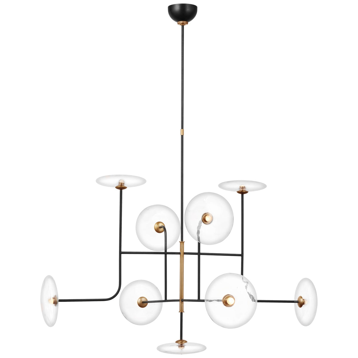 VISUAL COMFORT SIGNATURE, CALVINO ARCHED CHANDELIER, CHANDELIER LIGHT