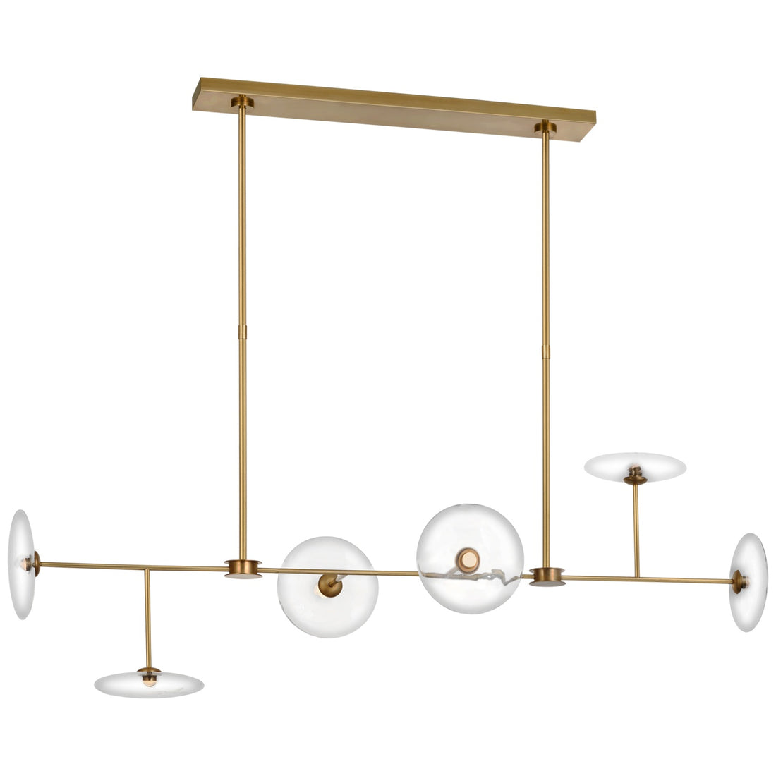 VISUAL COMFORT SIGNATURE, CALVINO LINEAR CHANDELIER, LINEAR LIGHT