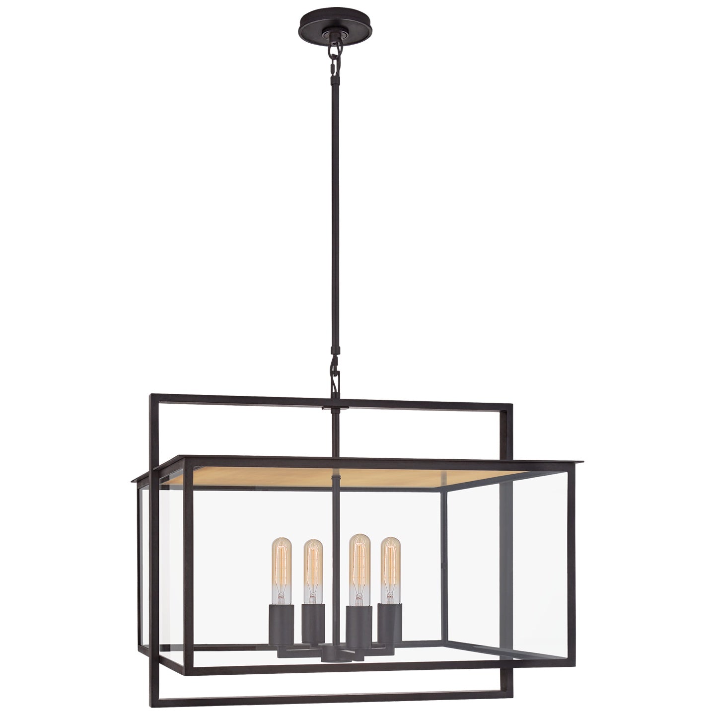 VISUAL COMFORT SIGNATURE, HALLE WIDE HANGING LANTERN, OUTDOOR CEILING LIGHTS