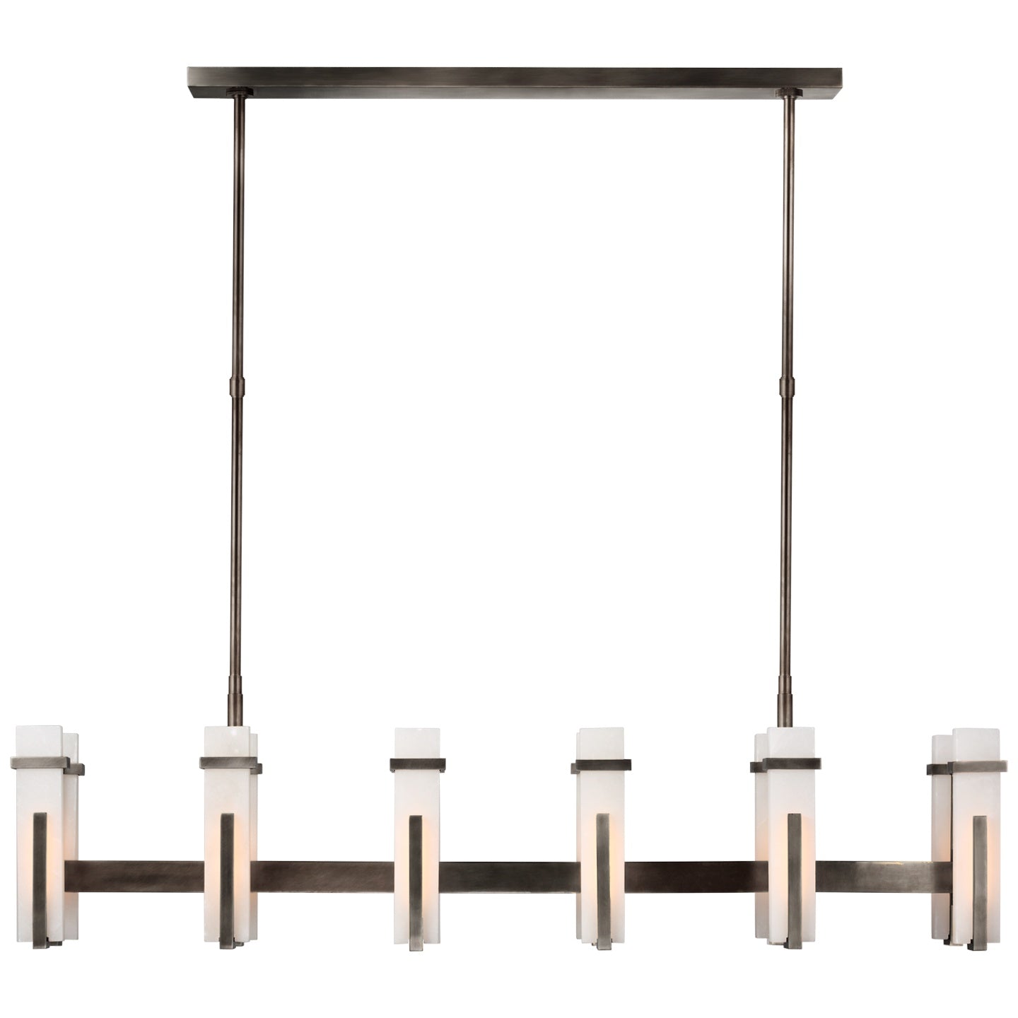 VISUAL COMFORT SIGNATURE, MALIK LINEAR CHANDELIER, LINEAR LIGHT