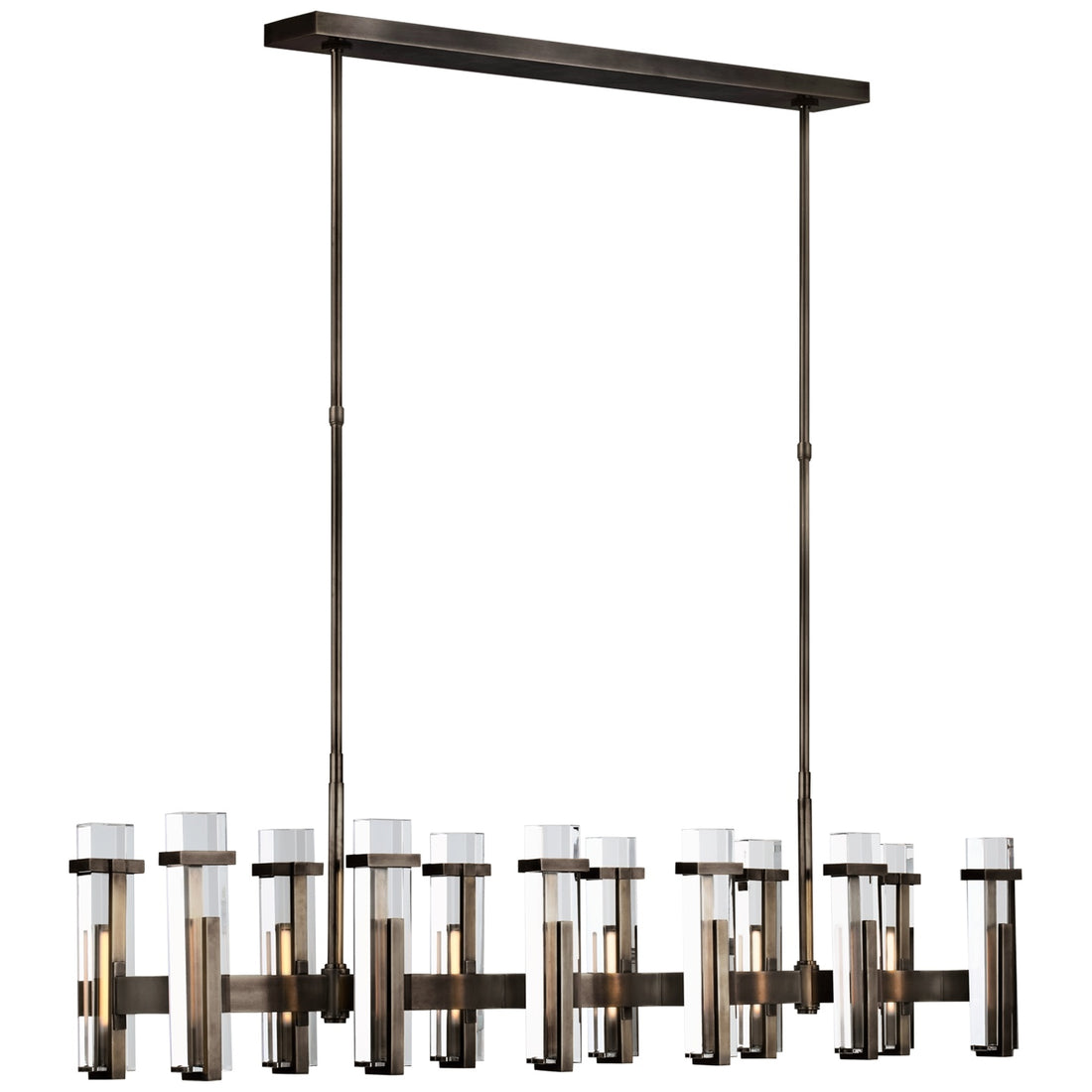 VISUAL COMFORT SIGNATURE, MALIK LINEAR CHANDELIER, LINEAR LIGHT