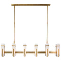 VISUAL COMFORT SIGNATURE, MALIK LINEAR CHANDELIER, LINEAR LIGHT