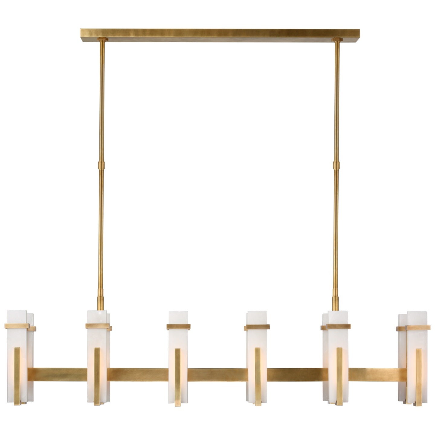 VISUAL COMFORT SIGNATURE, MALIK LINEAR CHANDELIER, LINEAR LIGHT