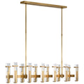 VISUAL COMFORT SIGNATURE, MALIK LINEAR CHANDELIER, LINEAR LIGHT