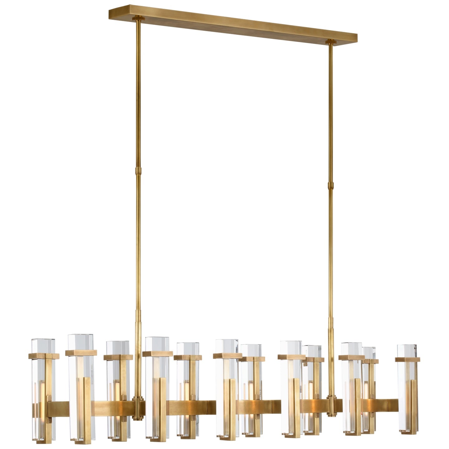 VISUAL COMFORT SIGNATURE, MALIK LINEAR CHANDELIER, LINEAR LIGHT