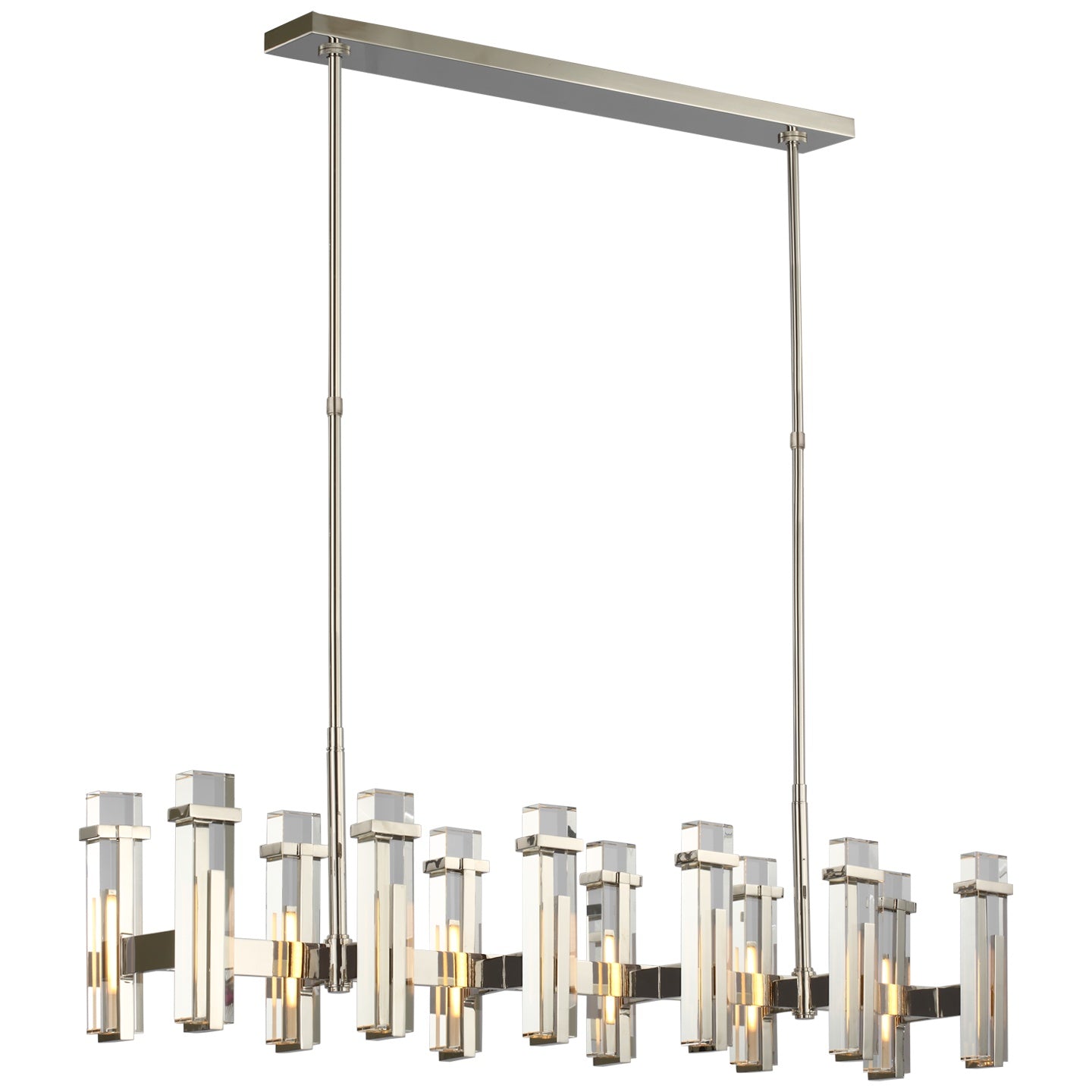 VISUAL COMFORT SIGNATURE, MALIK LINEAR CHANDELIER, LINEAR LIGHT
