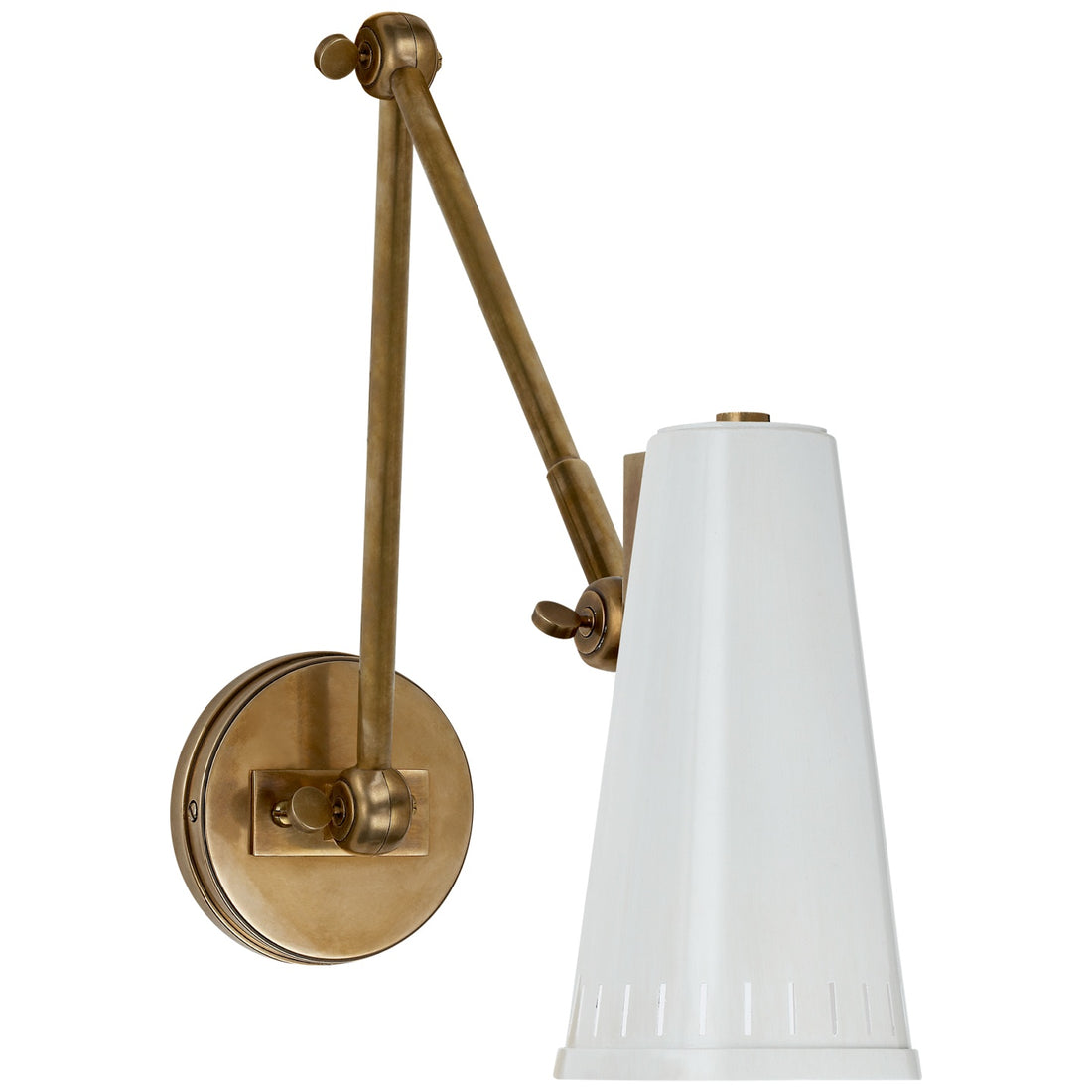 VISUAL COMFORT SIGNATURE, ANTONIO ADJUSTABLE TWO ARM WALL LAMP, WALL SCONCES