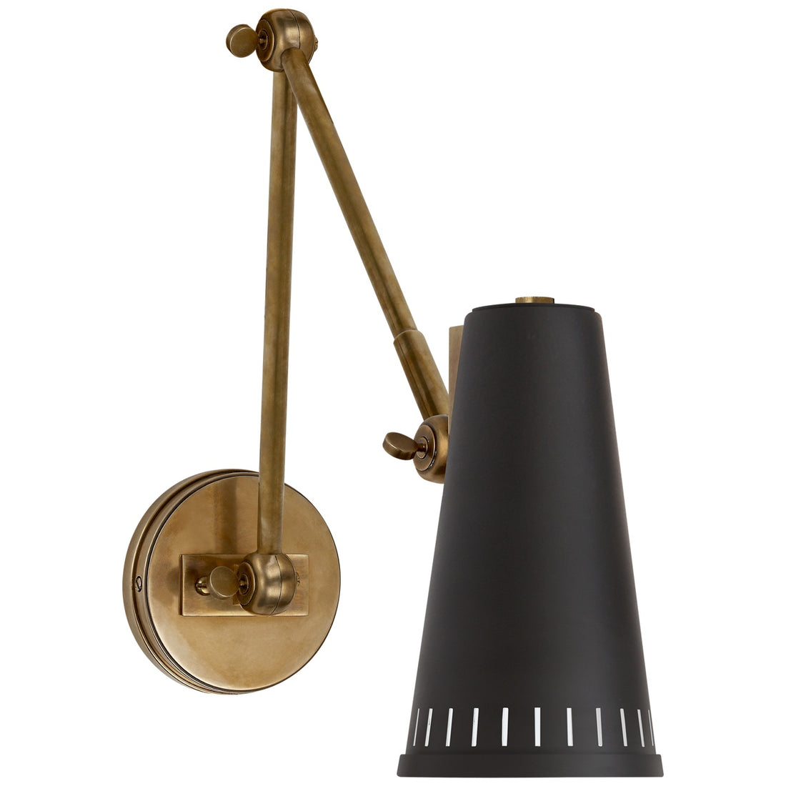VISUAL COMFORT SIGNATURE, ANTONIO ADJUSTABLE TWO ARM WALL LAMP, WALL SCONCES