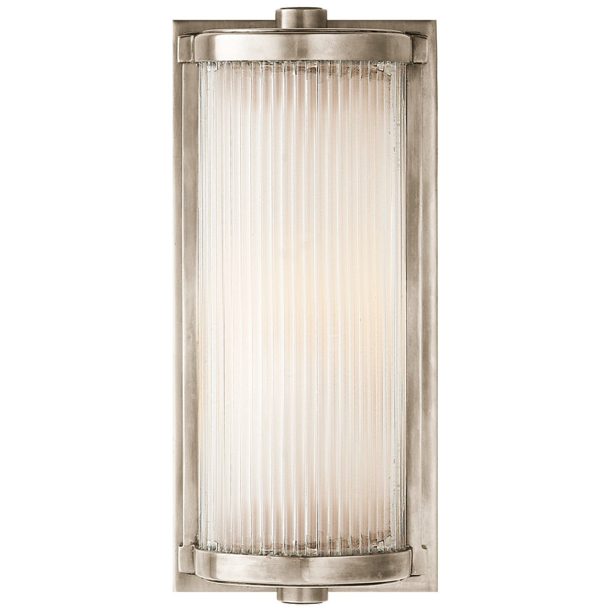 VISUAL COMFORT SIGNATURE, DRESSER SHORT GLASS ROD LIGHT, BATH VANITY LIGHT