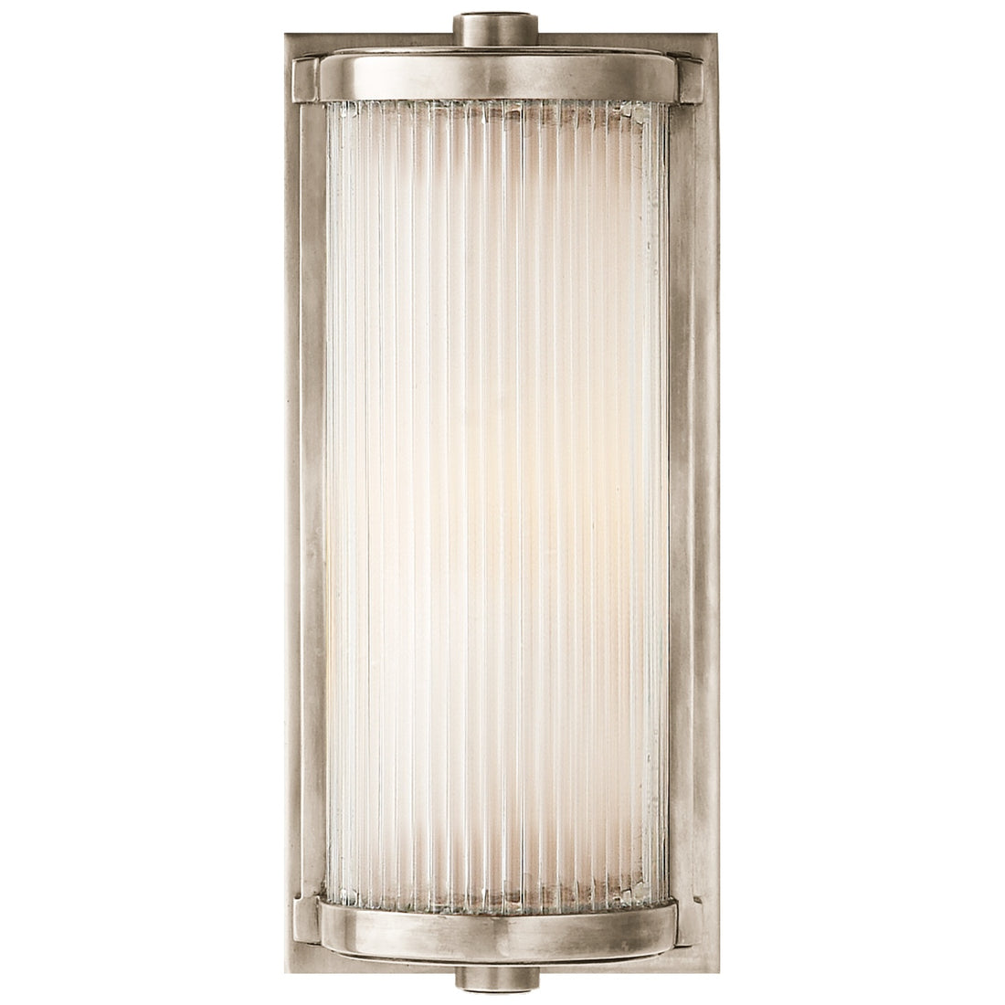VISUAL COMFORT SIGNATURE, DRESSER SHORT GLASS ROD LIGHT, BATH VANITY LIGHT