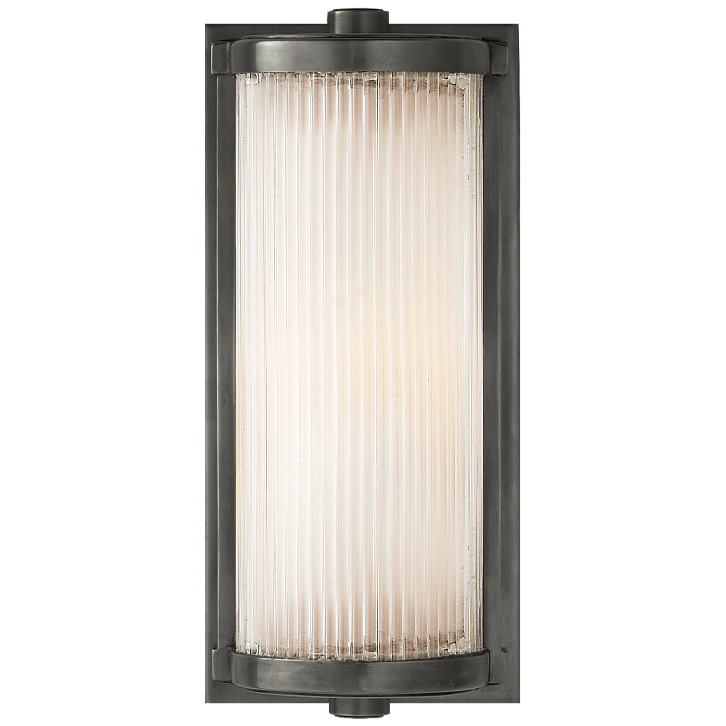 VISUAL COMFORT SIGNATURE, DRESSER SHORT GLASS ROD LIGHT, BATH VANITY LIGHT