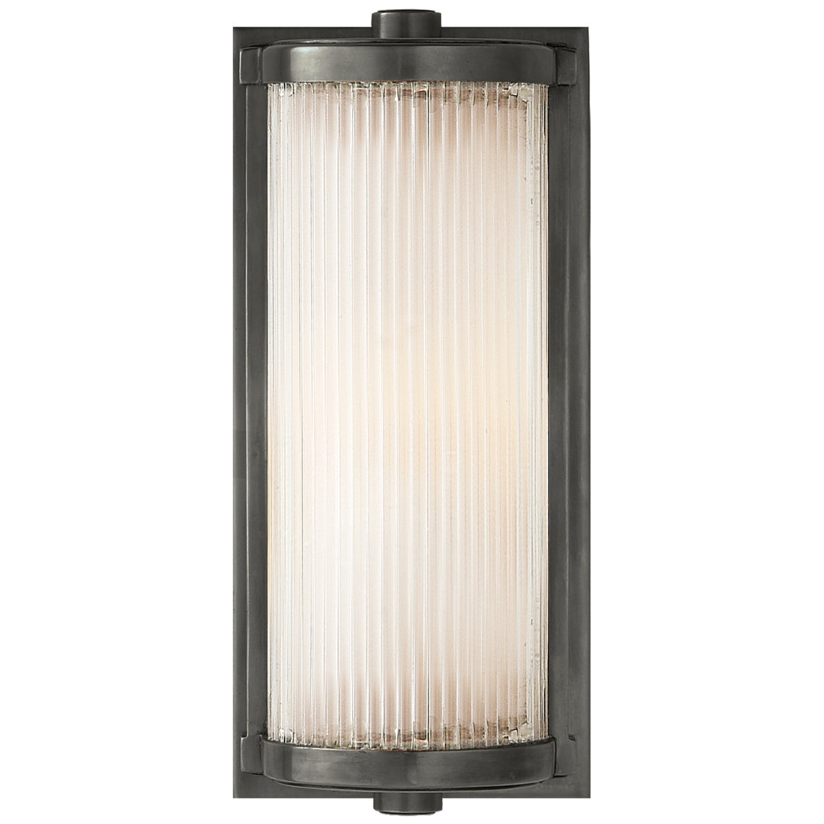 VISUAL COMFORT SIGNATURE, DRESSER SHORT GLASS ROD LIGHT, BATH VANITY LIGHT