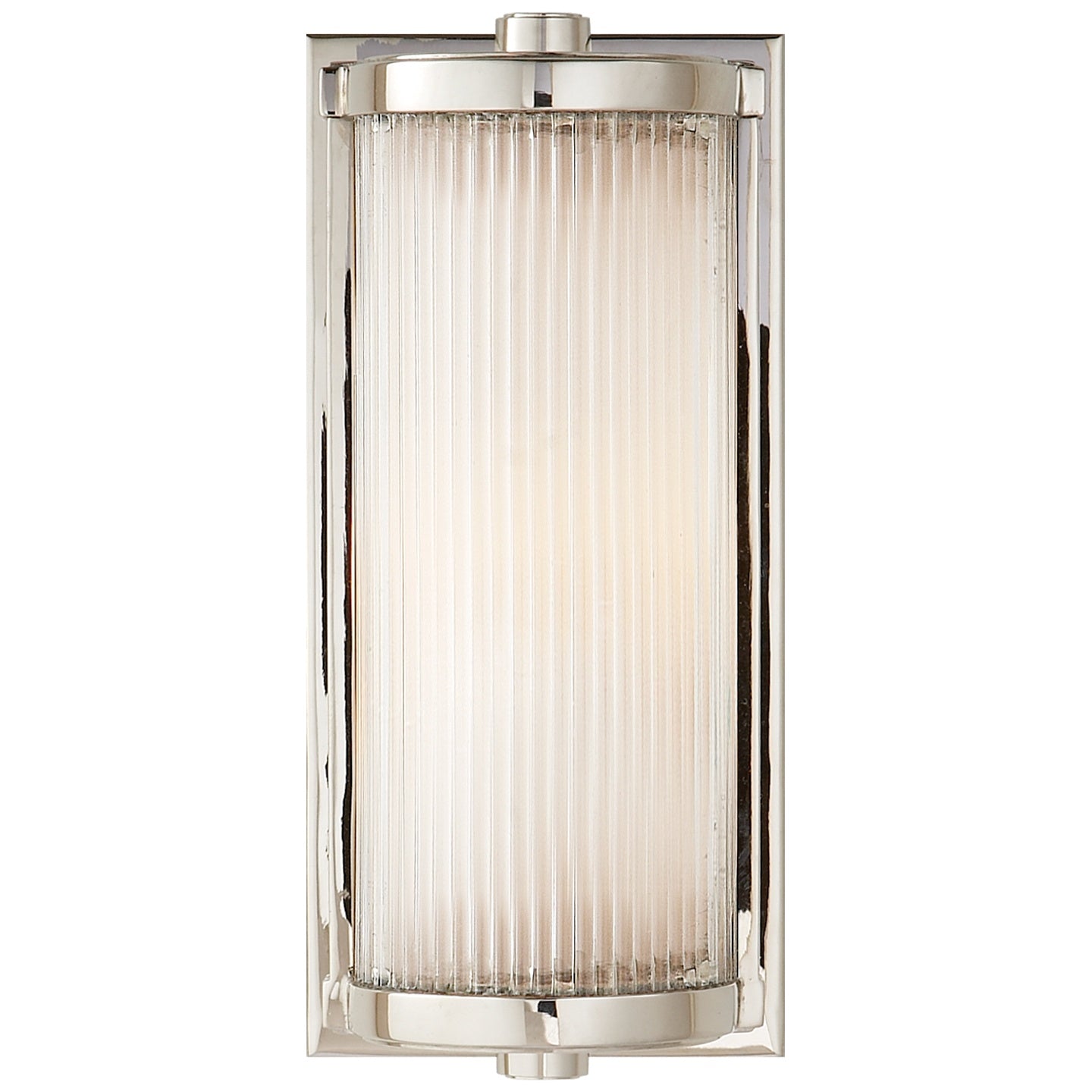 VISUAL COMFORT SIGNATURE, DRESSER SHORT GLASS ROD LIGHT, BATH VANITY LIGHT