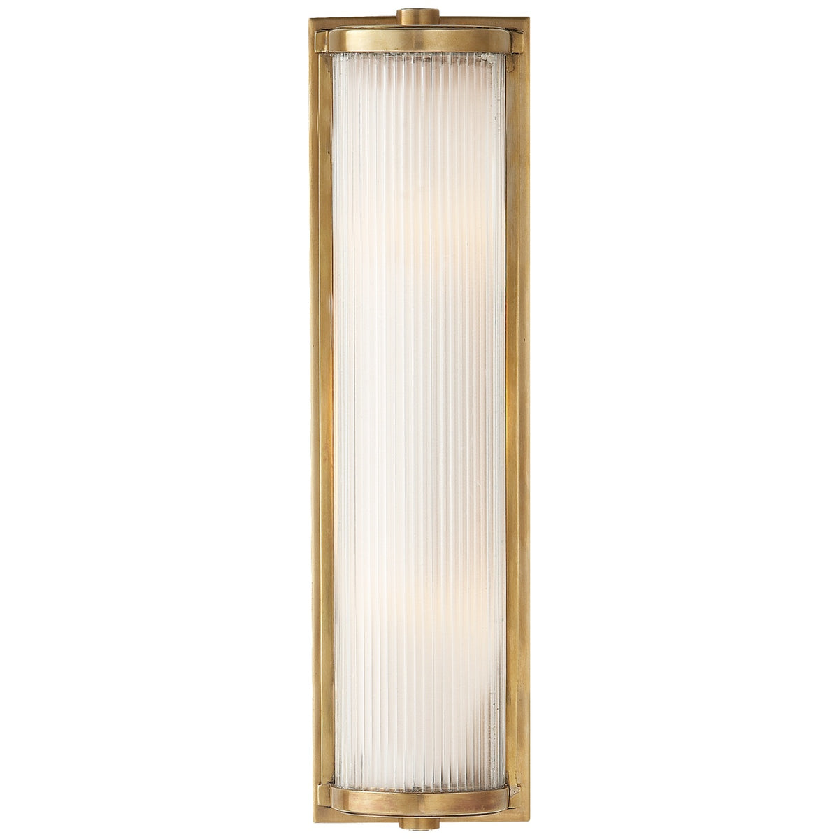 VISUAL COMFORT SIGNATURE, DRESSER LONG GLASS ROD LIGHT, BATH VANITY LIGHT