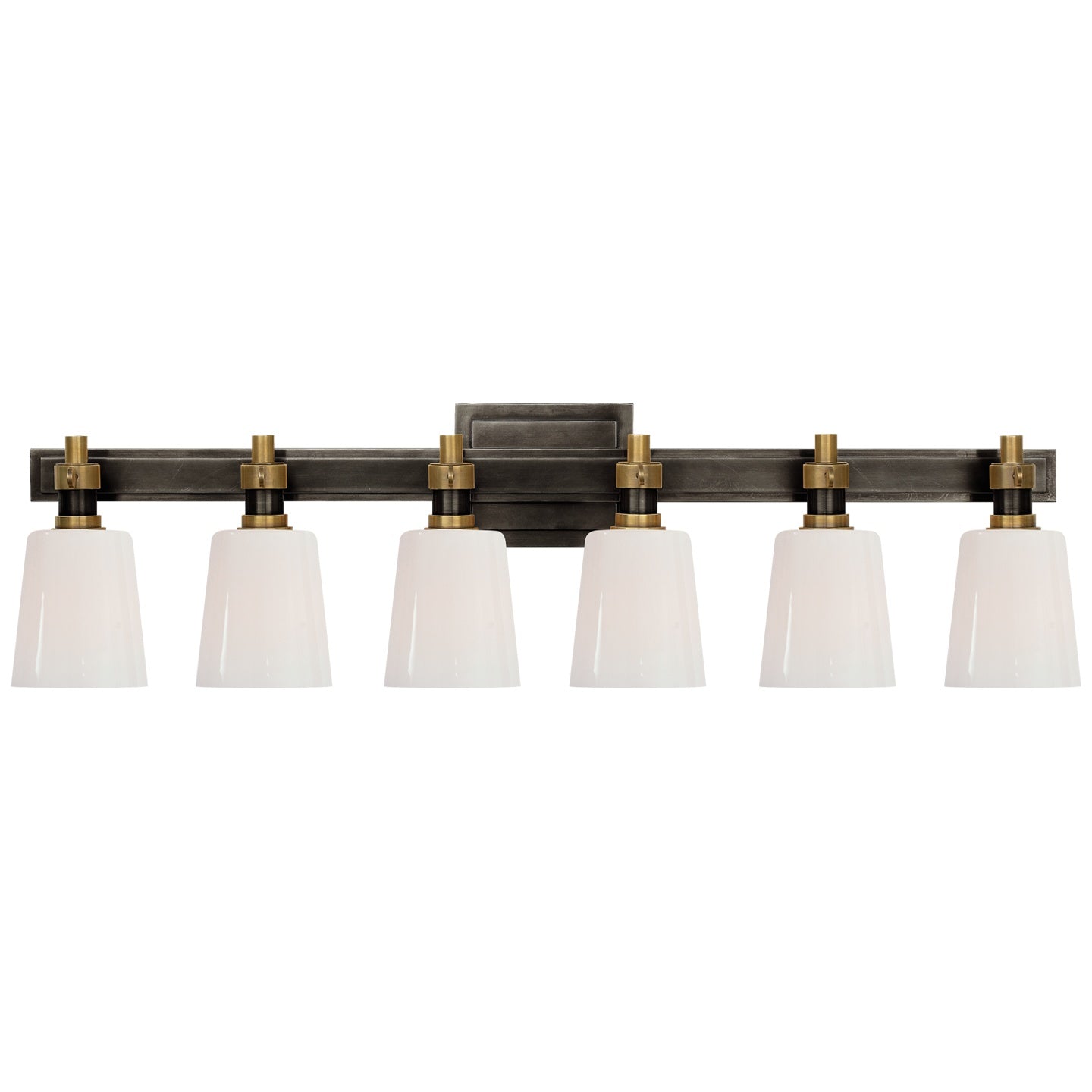 VISUAL COMFORT SIGNATURE, BRYANT SIX-LIGHT LINEAR BATH SCONCE, BATH VANITY LIGHT
