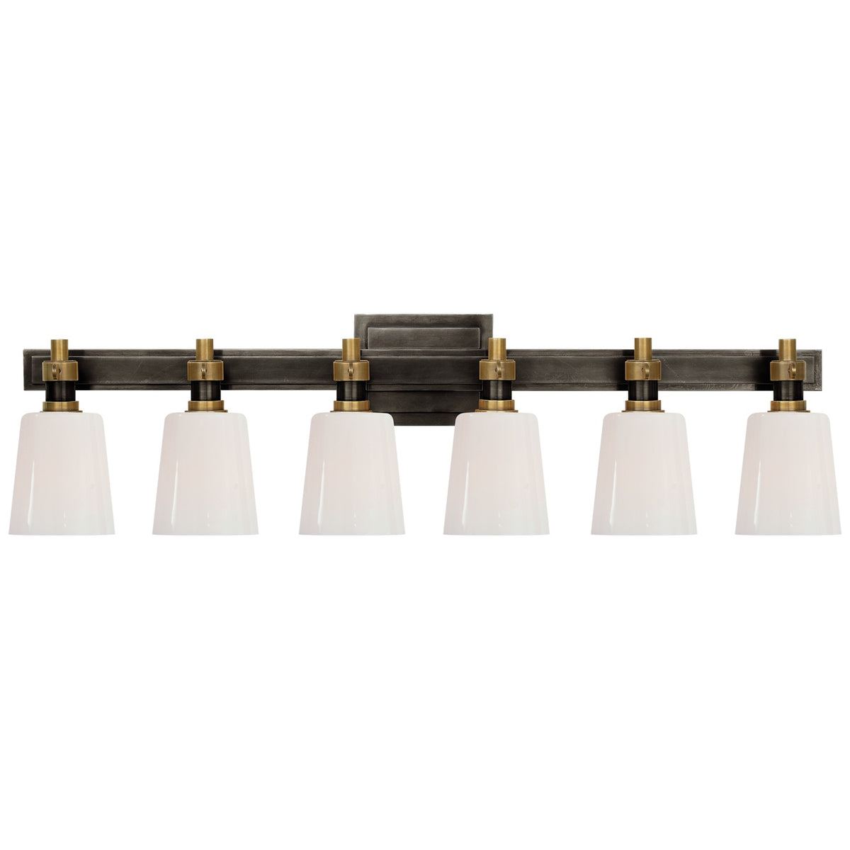 VISUAL COMFORT SIGNATURE, BRYANT SIX-LIGHT LINEAR BATH SCONCE, BATH VANITY LIGHT