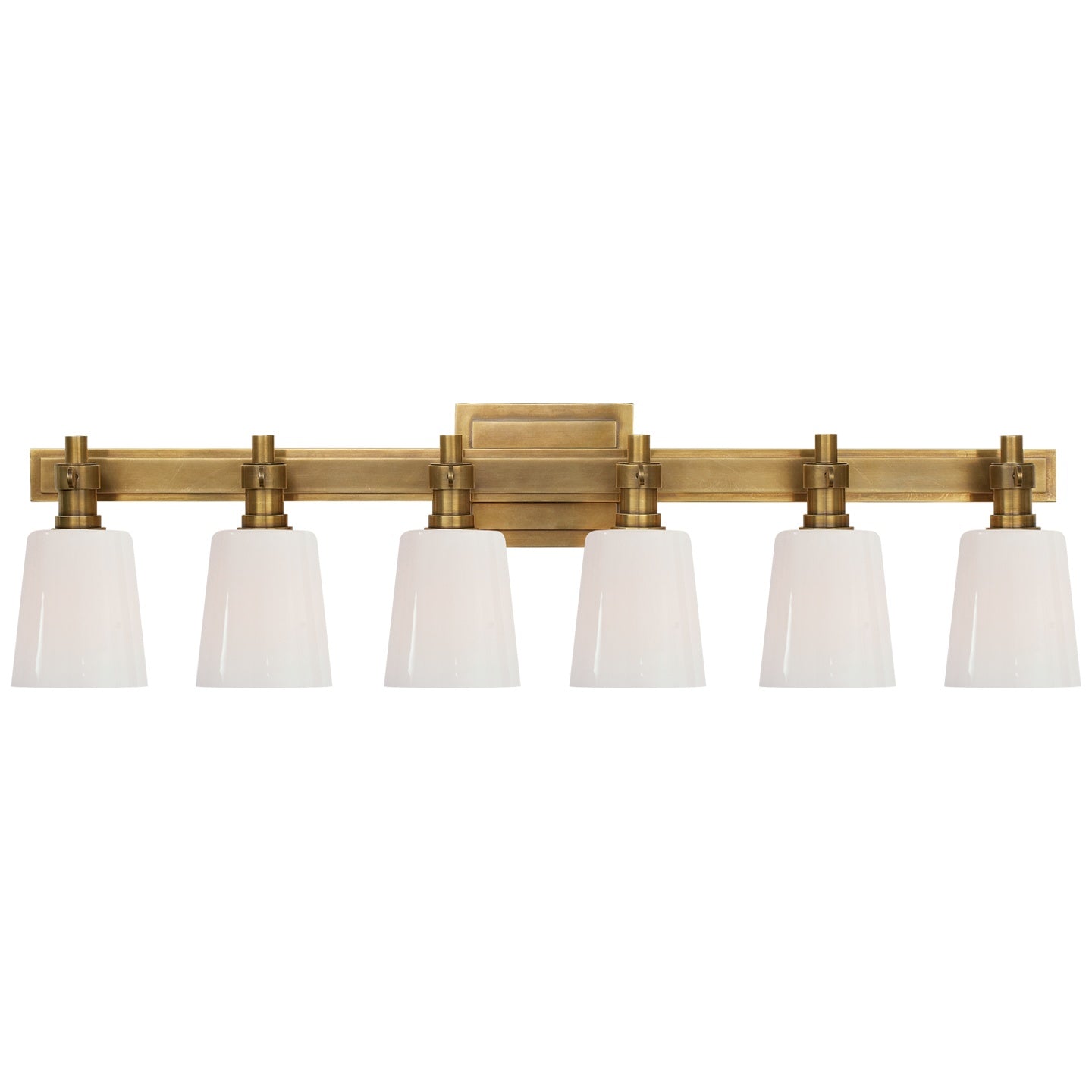 VISUAL COMFORT SIGNATURE, BRYANT SIX-LIGHT LINEAR BATH SCONCE, BATH VANITY LIGHT