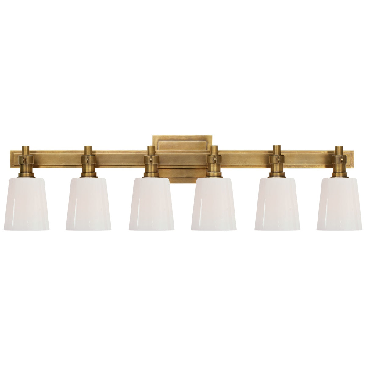 VISUAL COMFORT SIGNATURE, BRYANT SIX-LIGHT LINEAR BATH SCONCE, BATH VANITY LIGHT