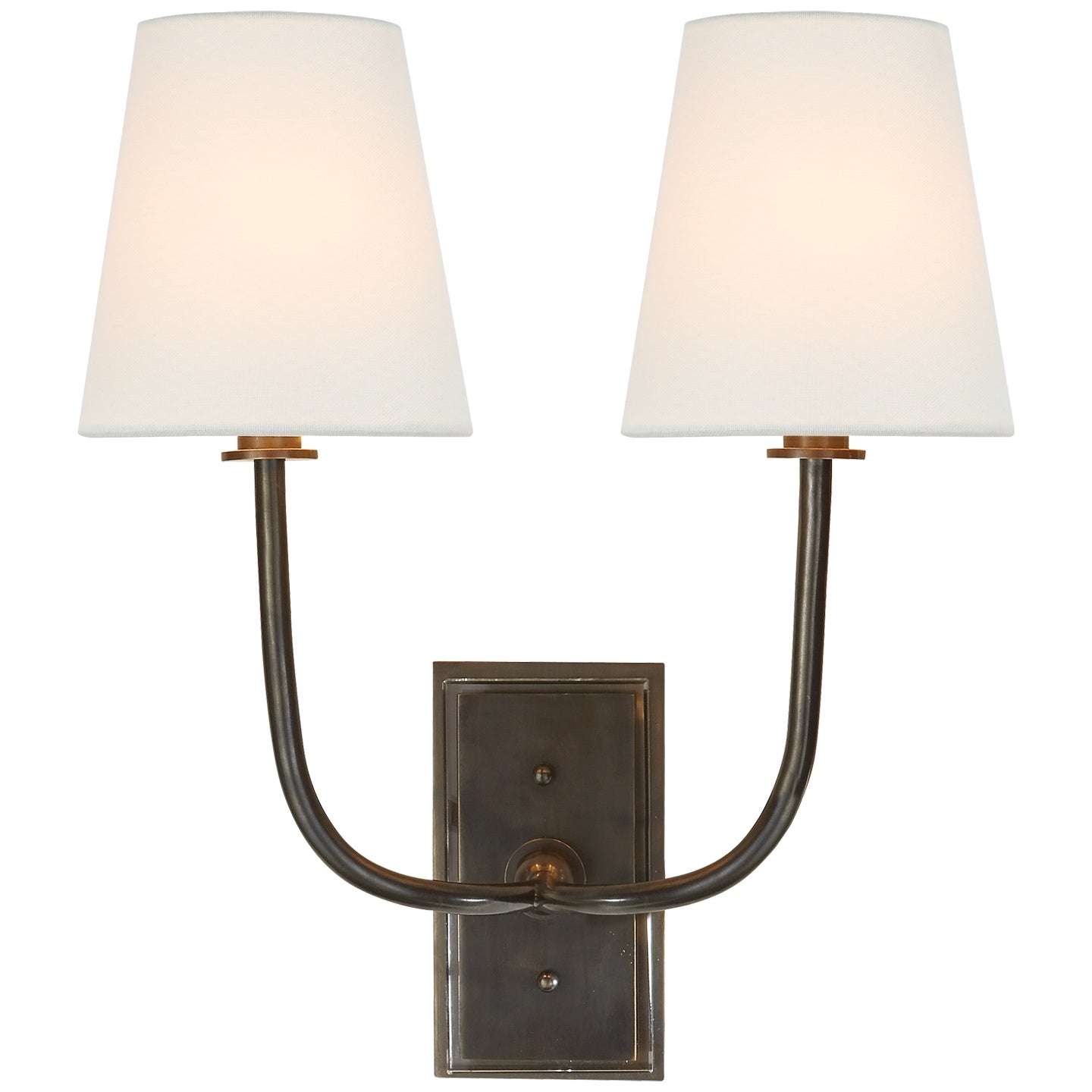 VISUAL COMFORT SIGNATURE, HULTON DOUBLE SCONCE, WALL SCONCES