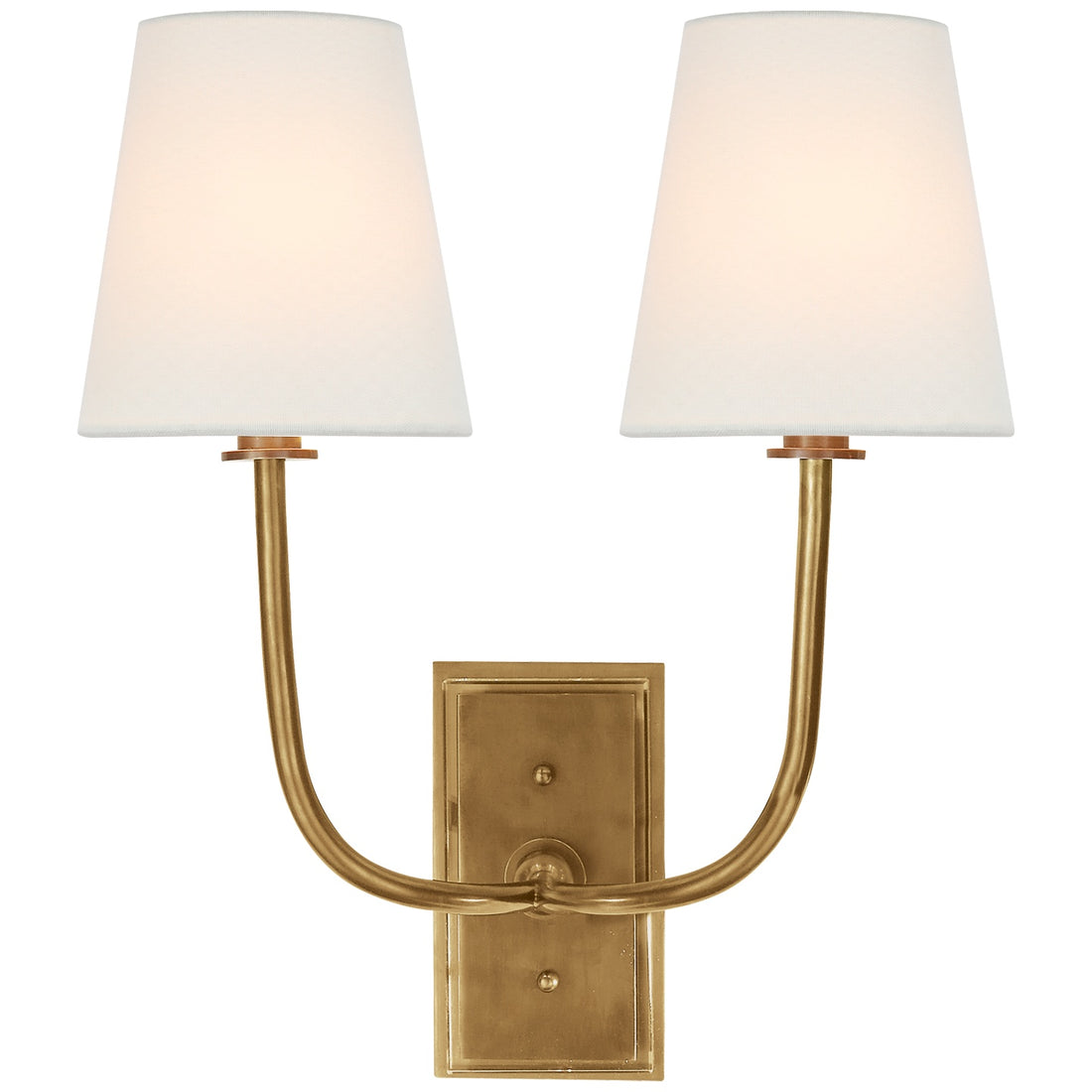 VISUAL COMFORT SIGNATURE, HULTON DOUBLE SCONCE, WALL SCONCES