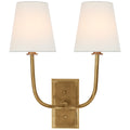 VISUAL COMFORT SIGNATURE, HULTON DOUBLE SCONCE, WALL SCONCES