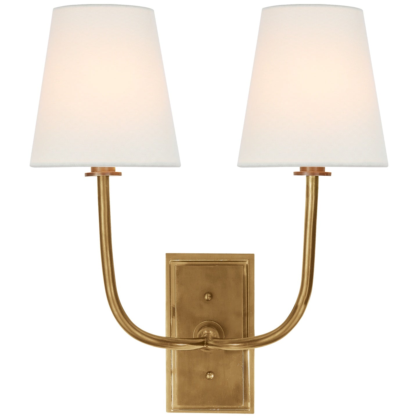 VISUAL COMFORT SIGNATURE, HULTON DOUBLE SCONCE, WALL SCONCES