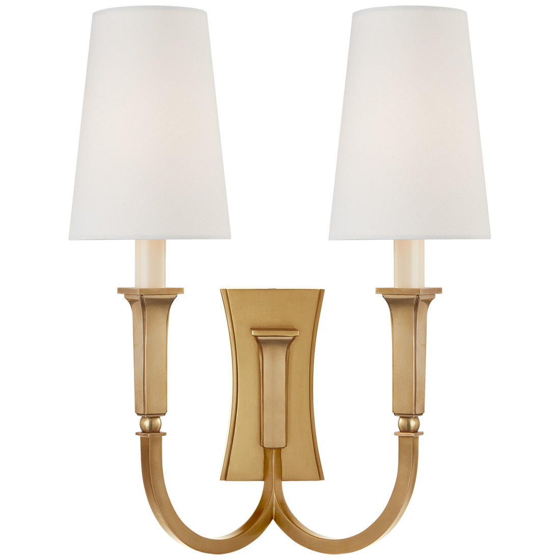 VISUAL COMFORT SIGNATURE, DELPHIA DOUBLE ARM SCONCE, WALL SCONCES