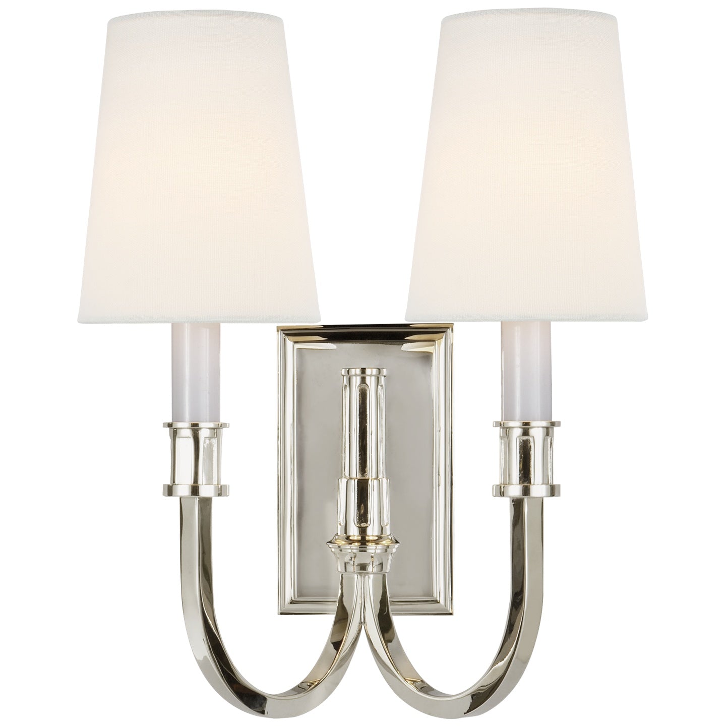 VISUAL COMFORT SIGNATURE, MODERN LIBRARY DOUBLE SCONCE, WALL SCONCES
